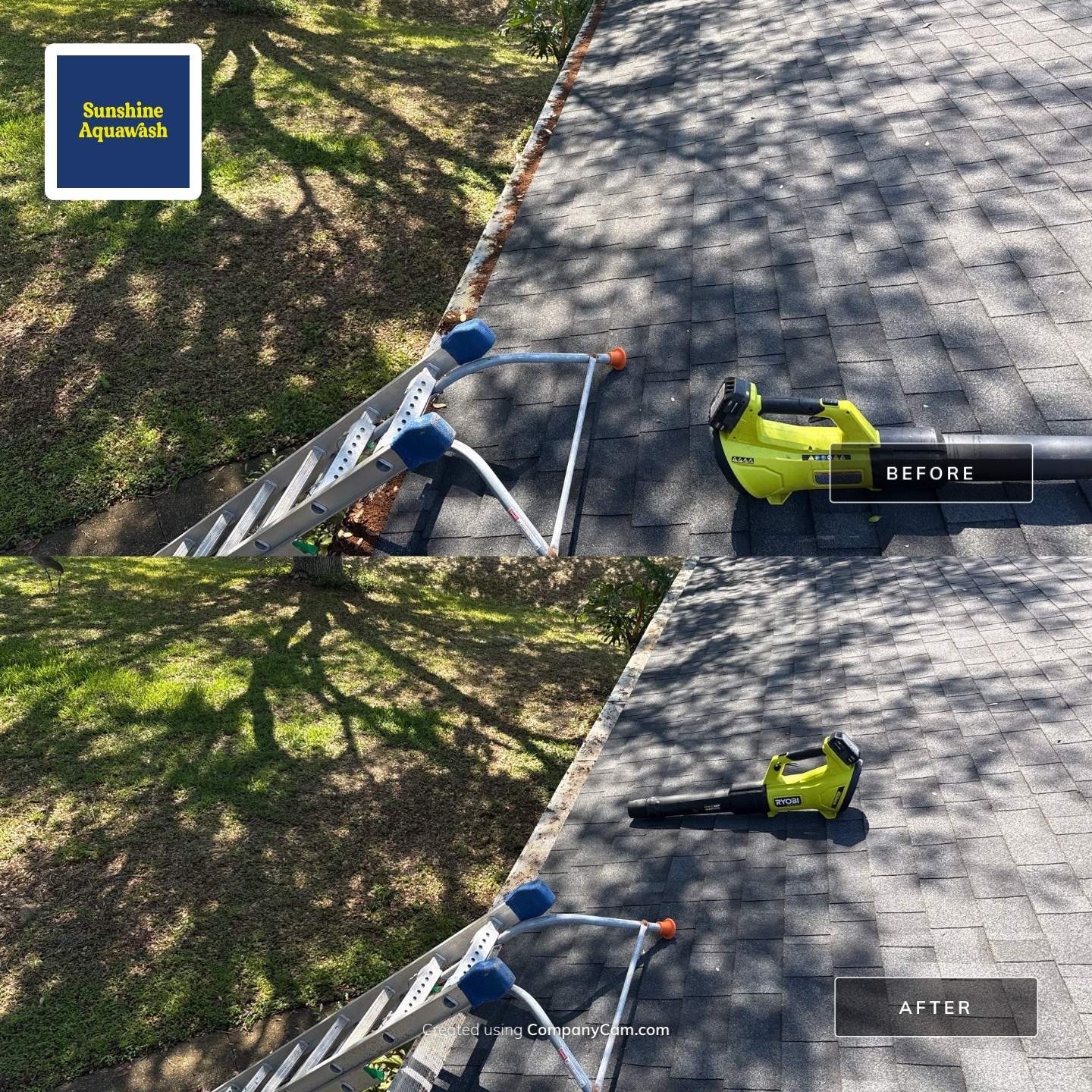 Gutter Clean-Out & Guard Maintenance – Debris & Pollen Buildup Removal by Sunshine AquaWash