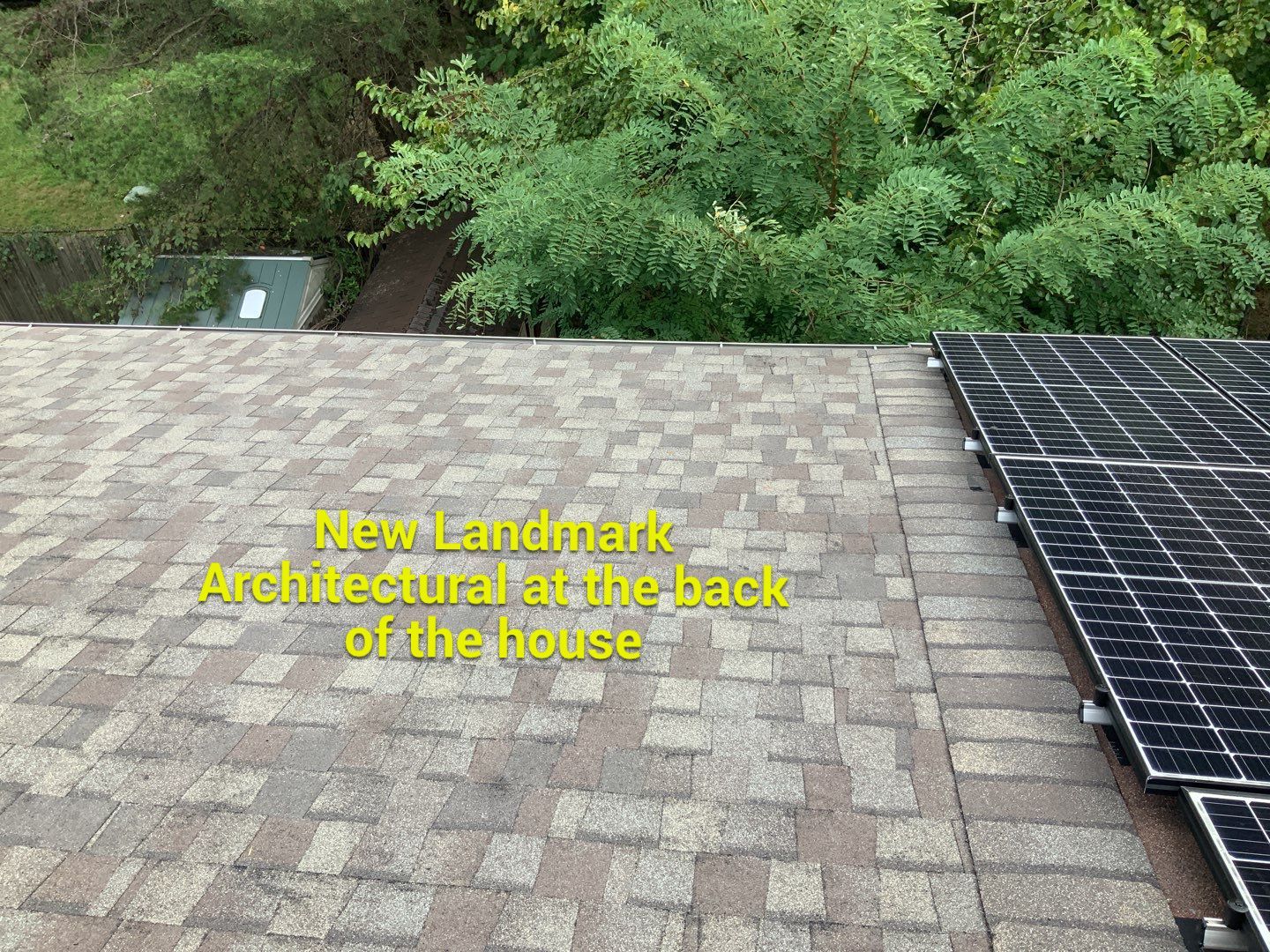 Residential Roofing Installation using Landmark Shingles Color Weatherwood by Alpha Design Services