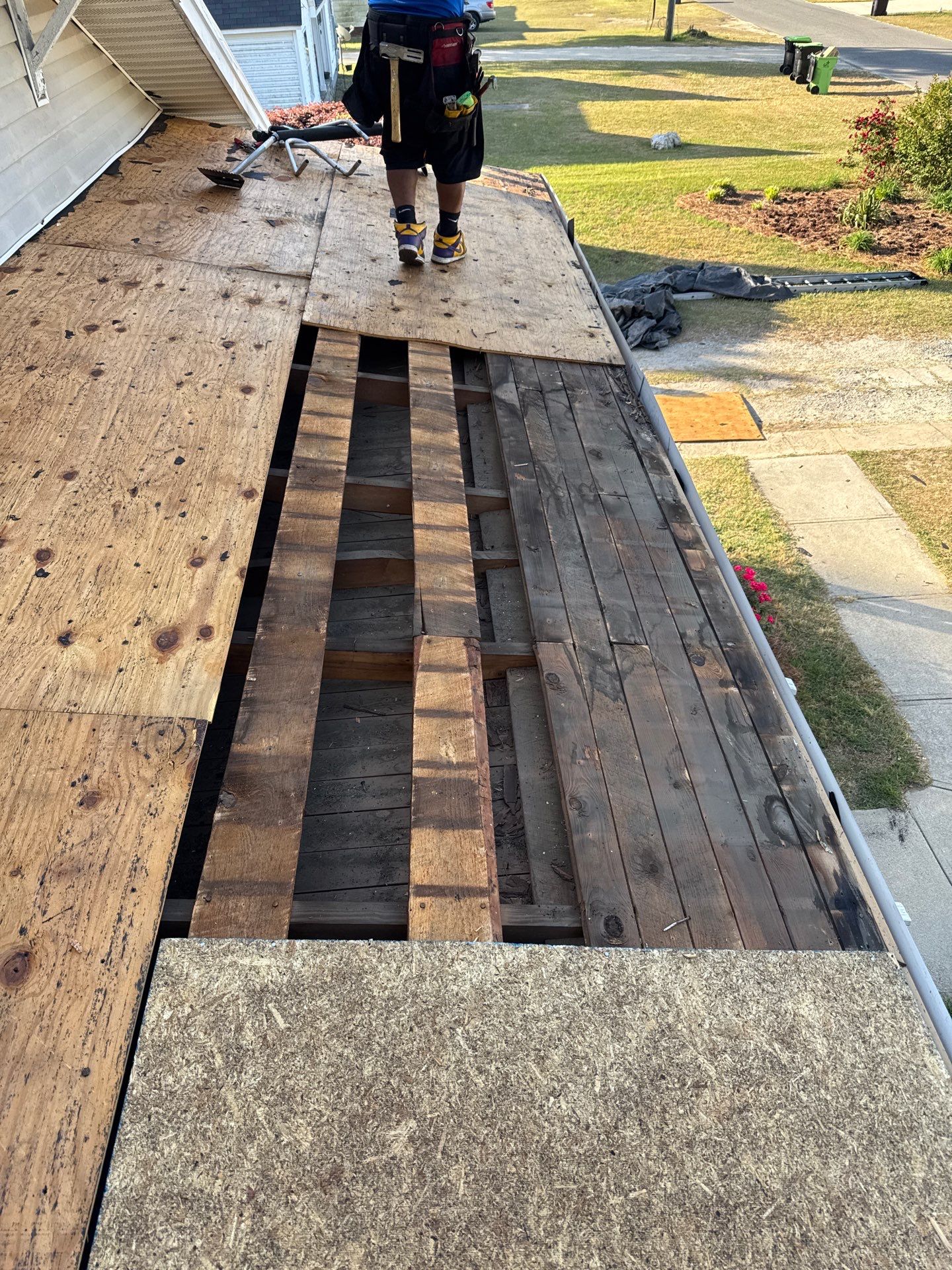 Roof replacement and interior repair by hail and wind damage by Just Brilliant Restoration JBR