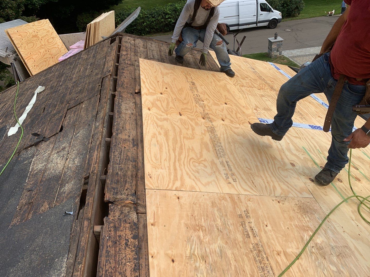 Residential Roofing Installation using Owens Corning Duration Brownwood by A Plus Exterior