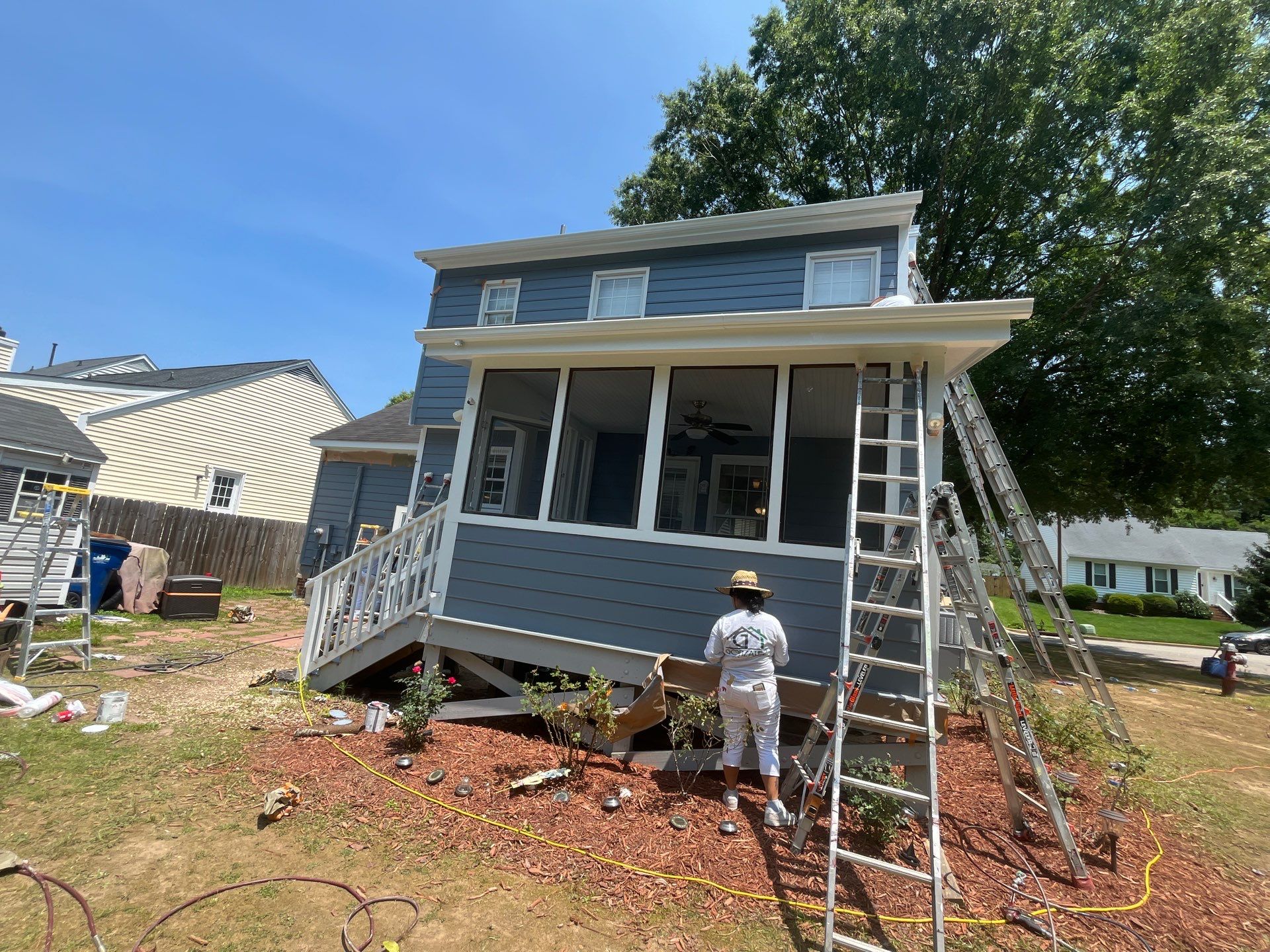 Exterior Painting and Carpentry Repairs by GonzalezPainters & Contractors Inc 