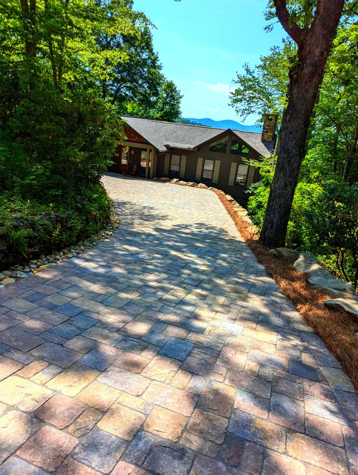 Custom Paver Driveway by B&B Landscaping 