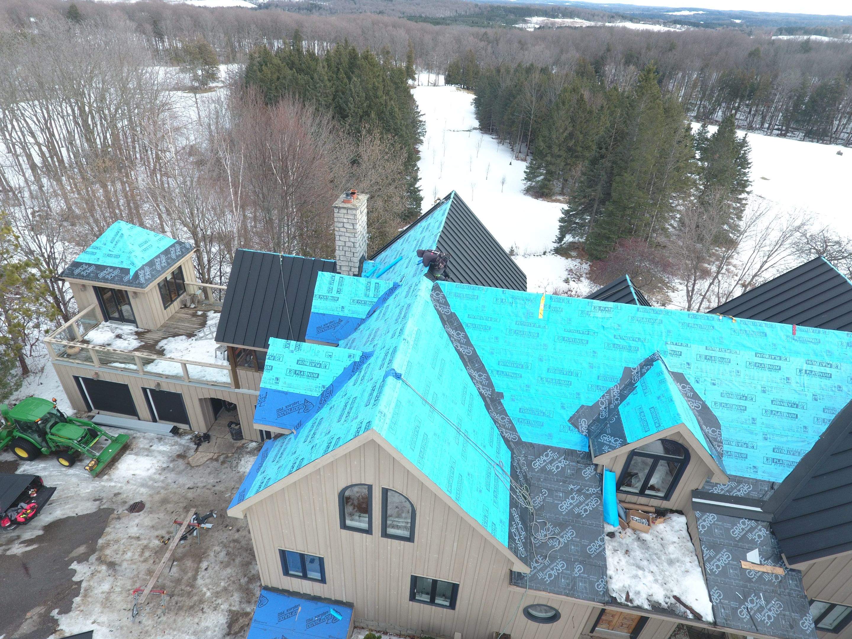 Residential Roofing Installation using 24 Ga Standing Seam Metal by Jay Carter Roofing & Sheet Metal