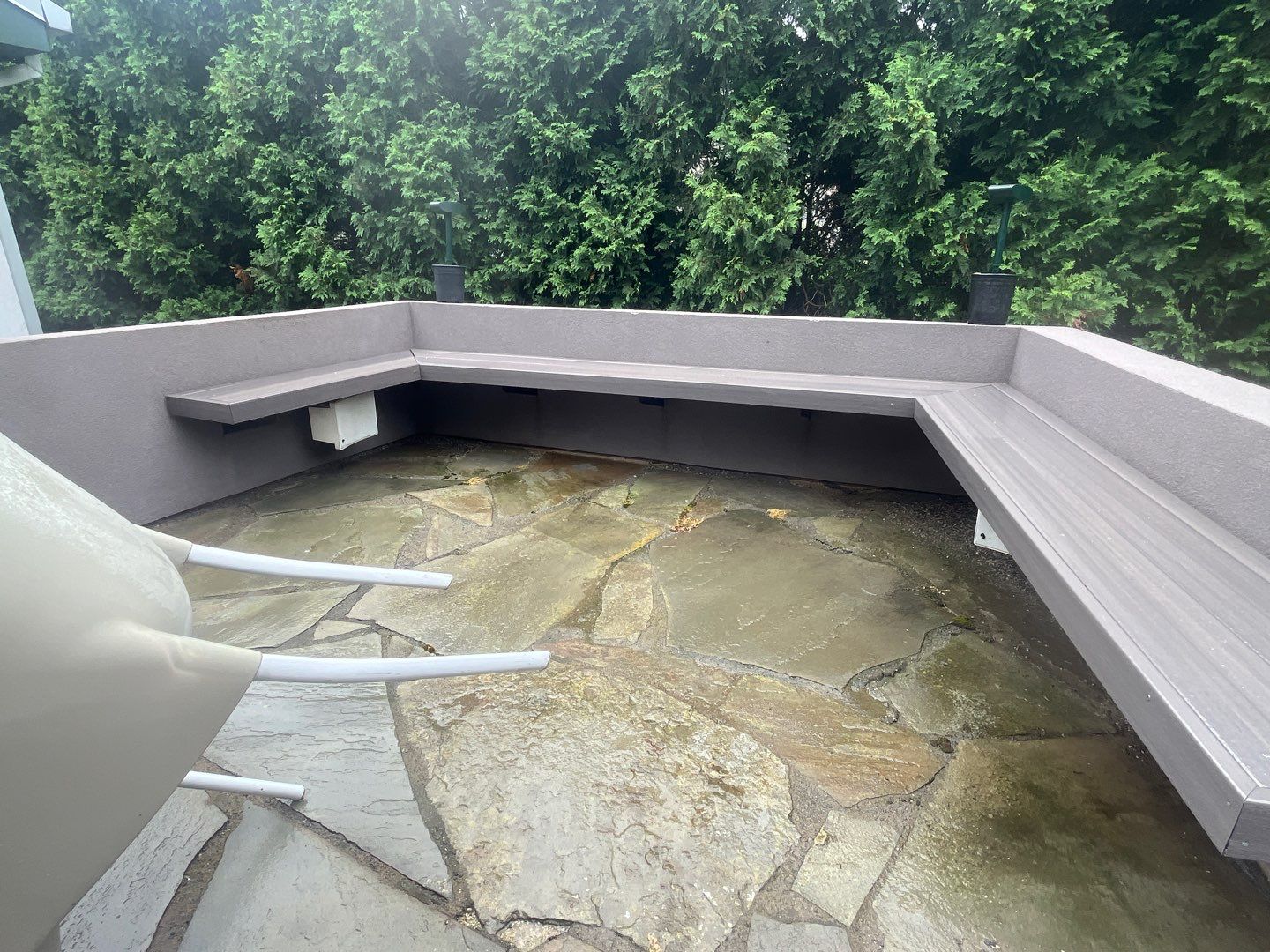 roof washing using Algaecide, soft wash soap by Northern Power Washing LLC.