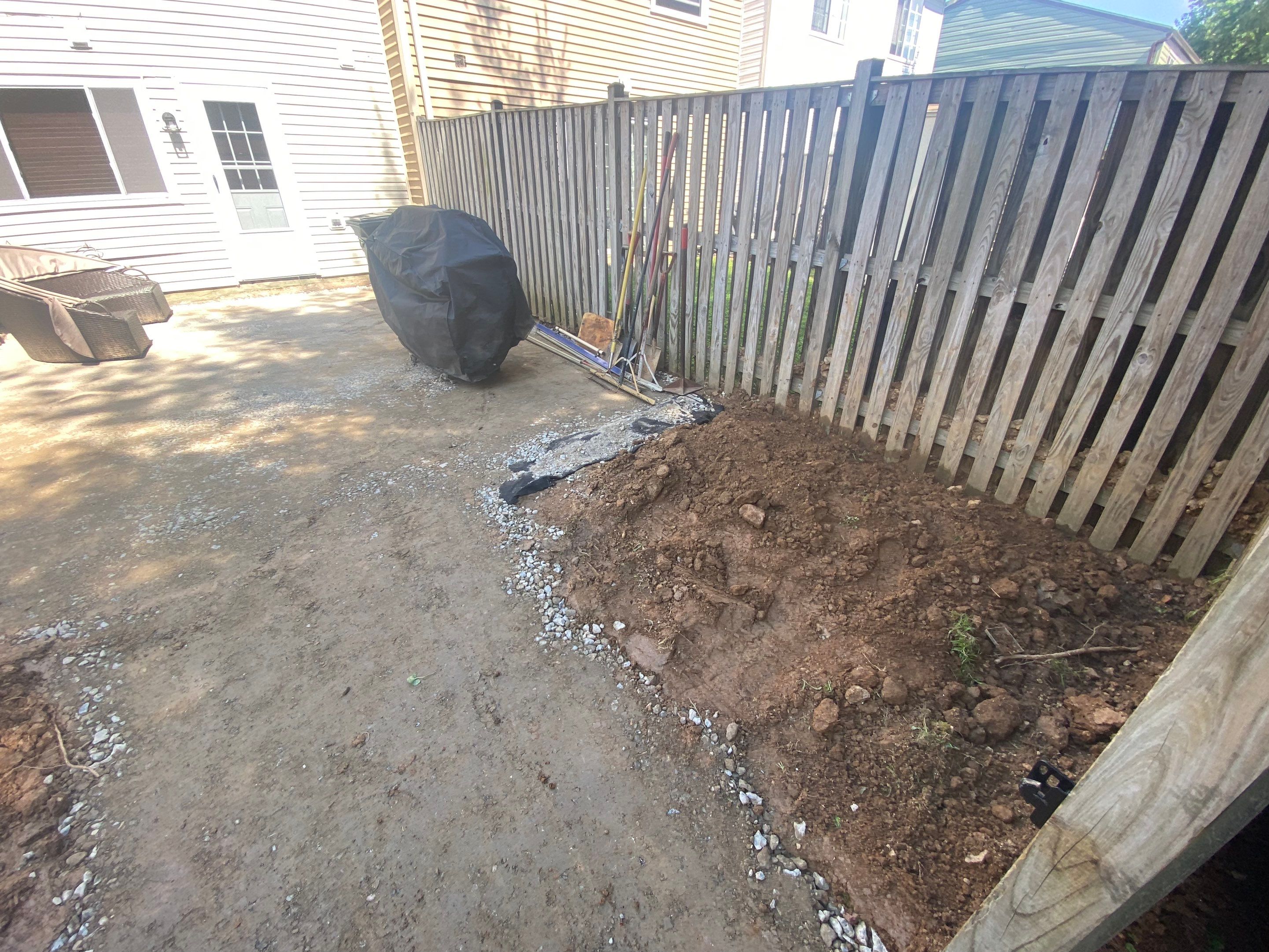 Backyard Transformation using Techo-Bloc Pavers by The Smet Companies, LLC