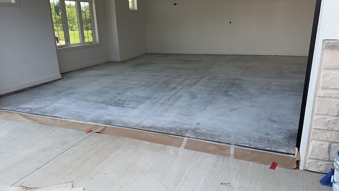 Floor redo with Epoxy coating  by Cutting edge painting 