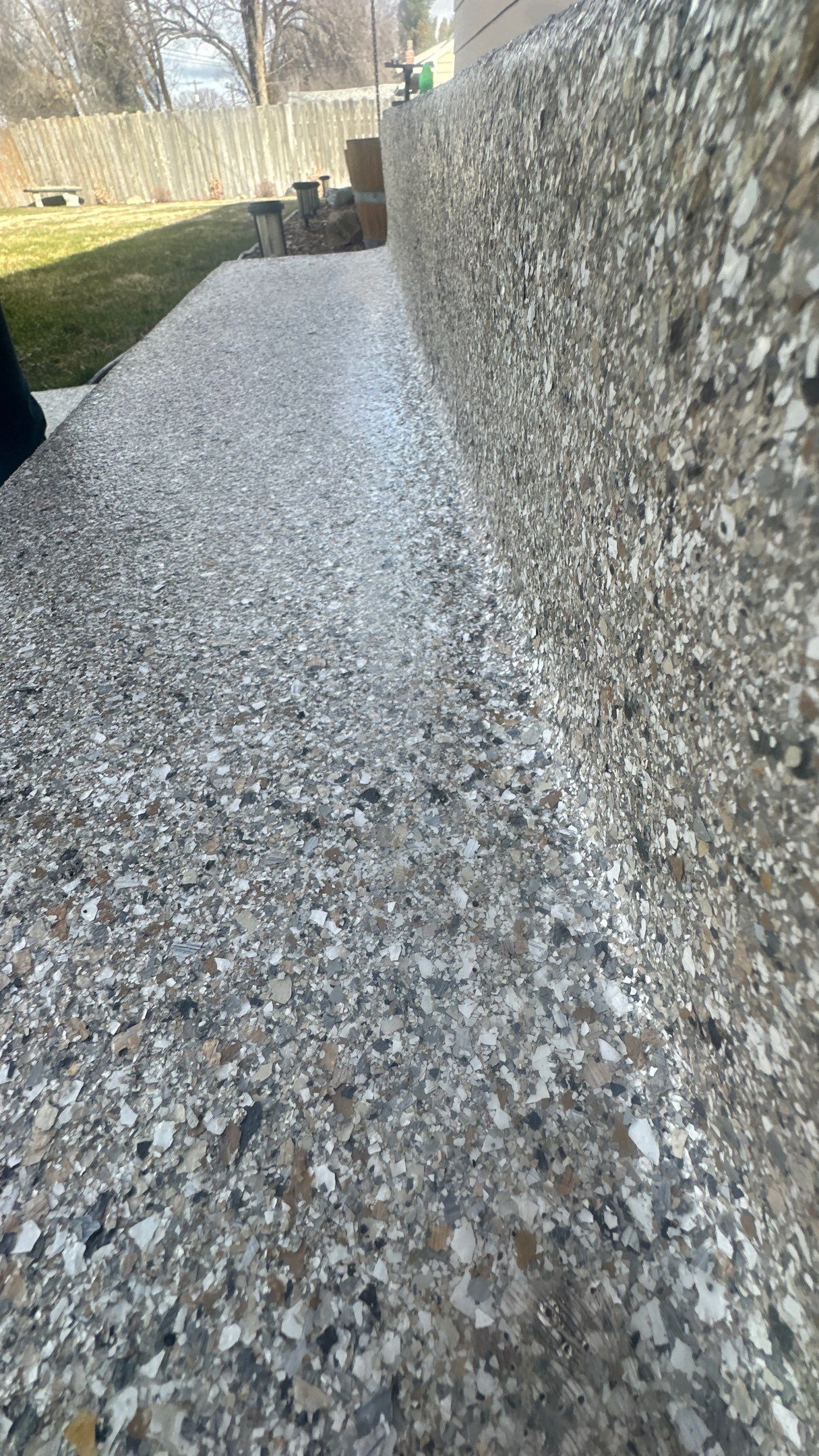 Claystone Hybrid Patio and Walkway Concrete Coating in Spokane Valley by Croc Coatings, LLC