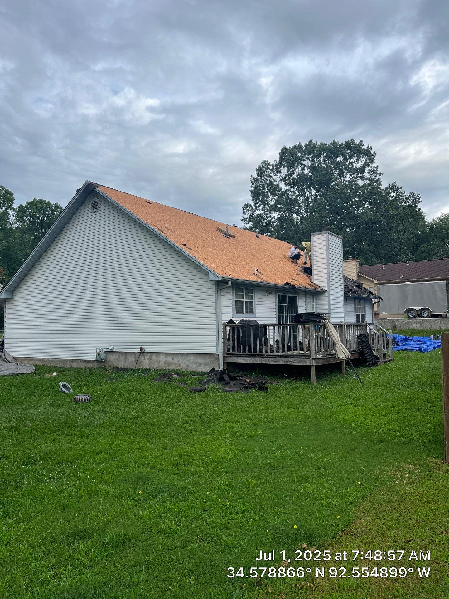Benton Roof Replacement Featuring GAF Timberline HDZ Shingles by Temple Roofing and Exteriors