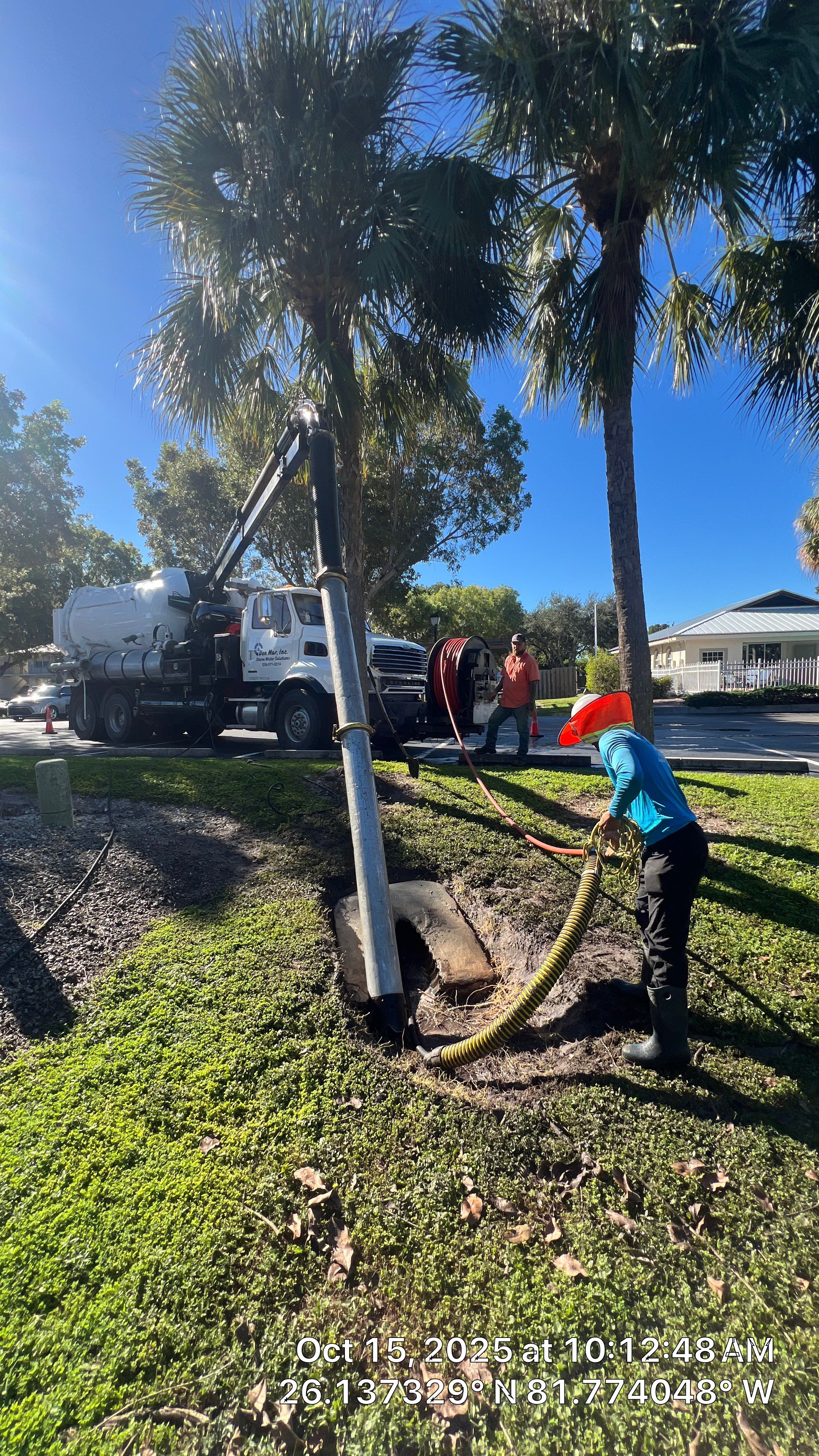 Naples Apartment Complex Culvert Cleaning by APS Power & Water