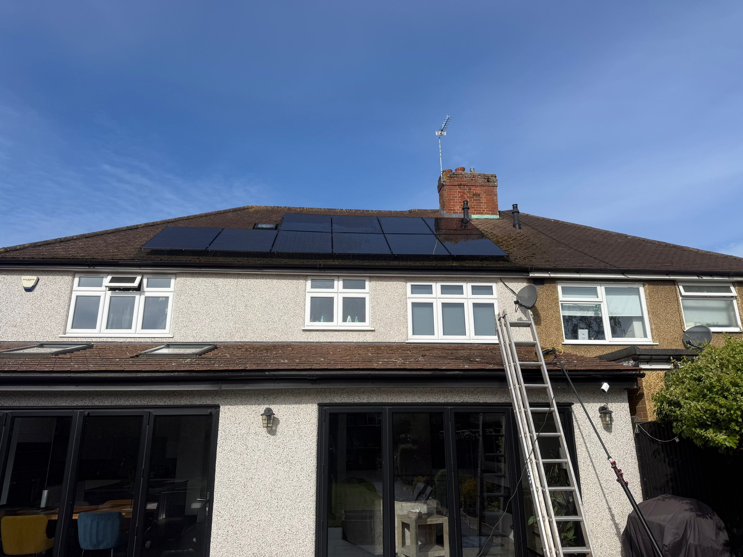 Solar Panel Cleaning Chessington by Ges Exterior Cleaning ltd