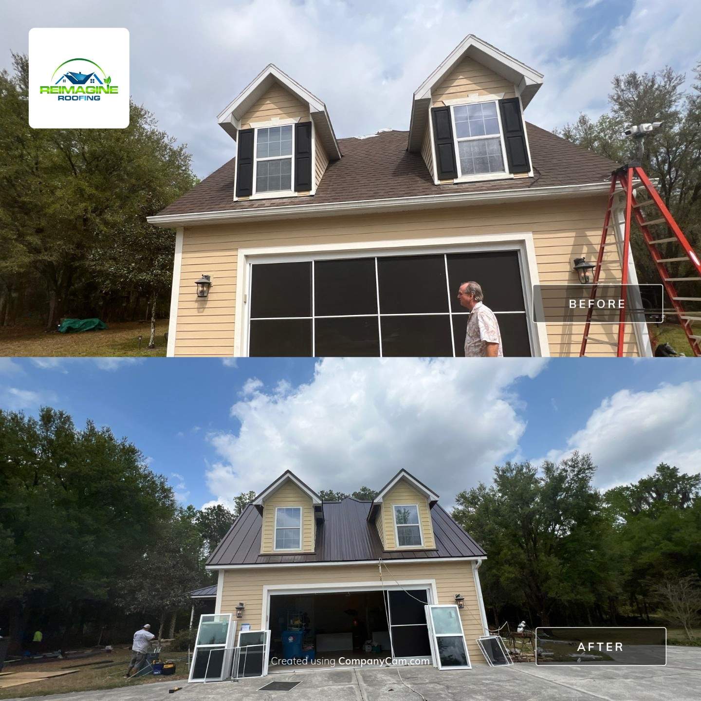 Charcoal Brown Standing Seam by Reimagine Roofing