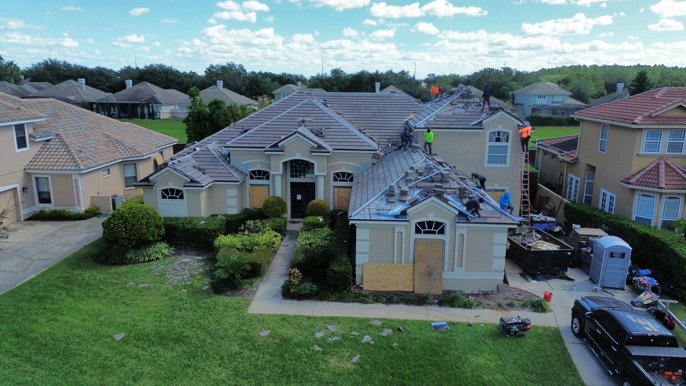Full Concrete Tile Roof Replacement with Polyglass Underlayment in Orlando by Fortified Roofing Solutions Corp.