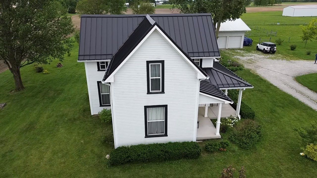 Standing Seam Metal Roof Transformation in Atlanta, IN by 4Ever Metal Roofing