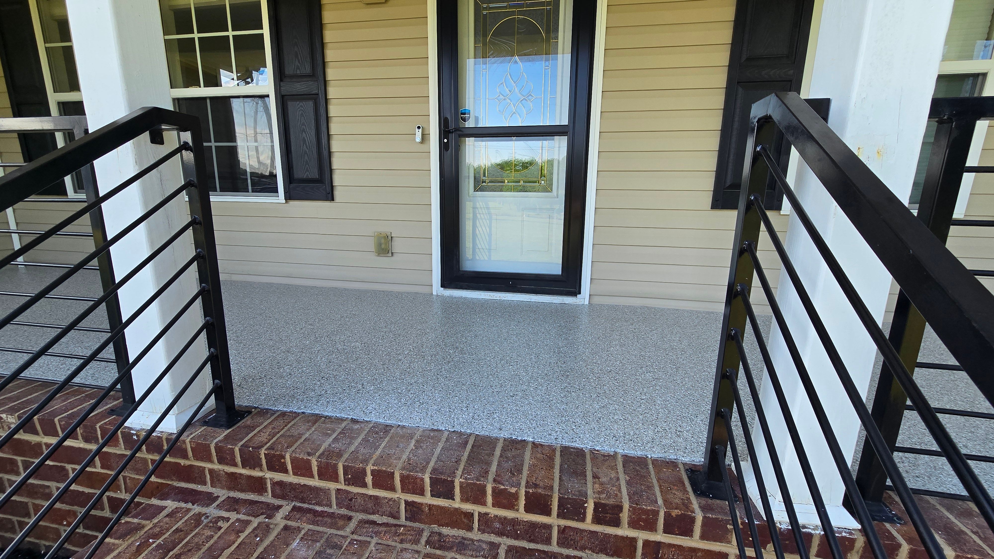 Front Porch using Gravel by Elite Floor Solutions