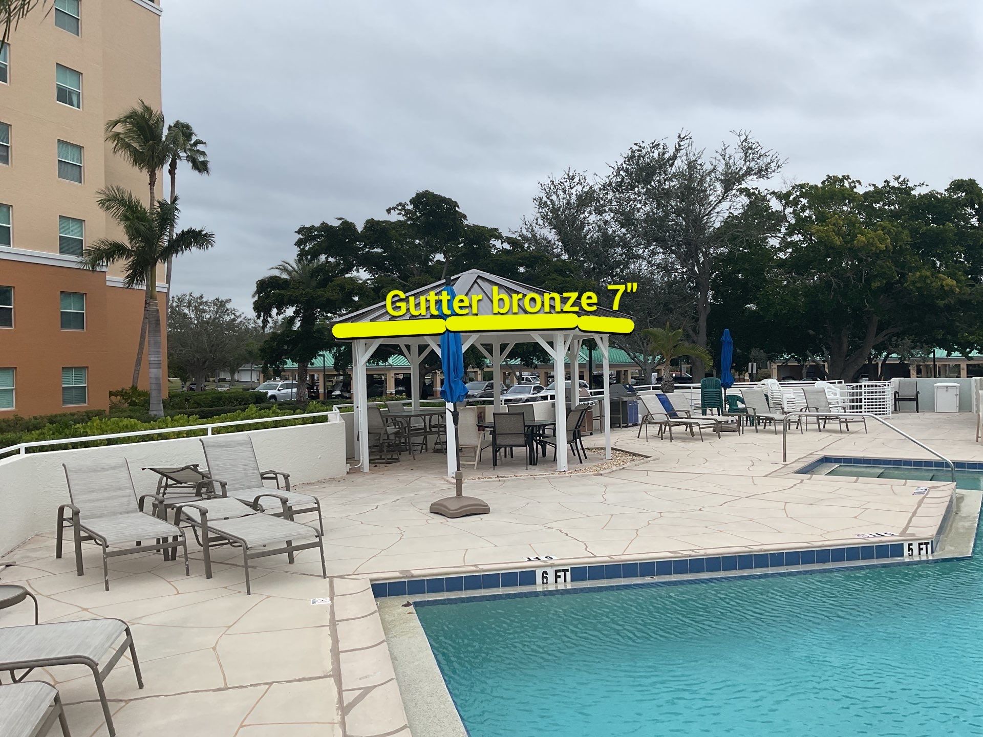 7-Inch Bronze Seamless Gutters Installation in Punta Gorda FL by Gutter Professors