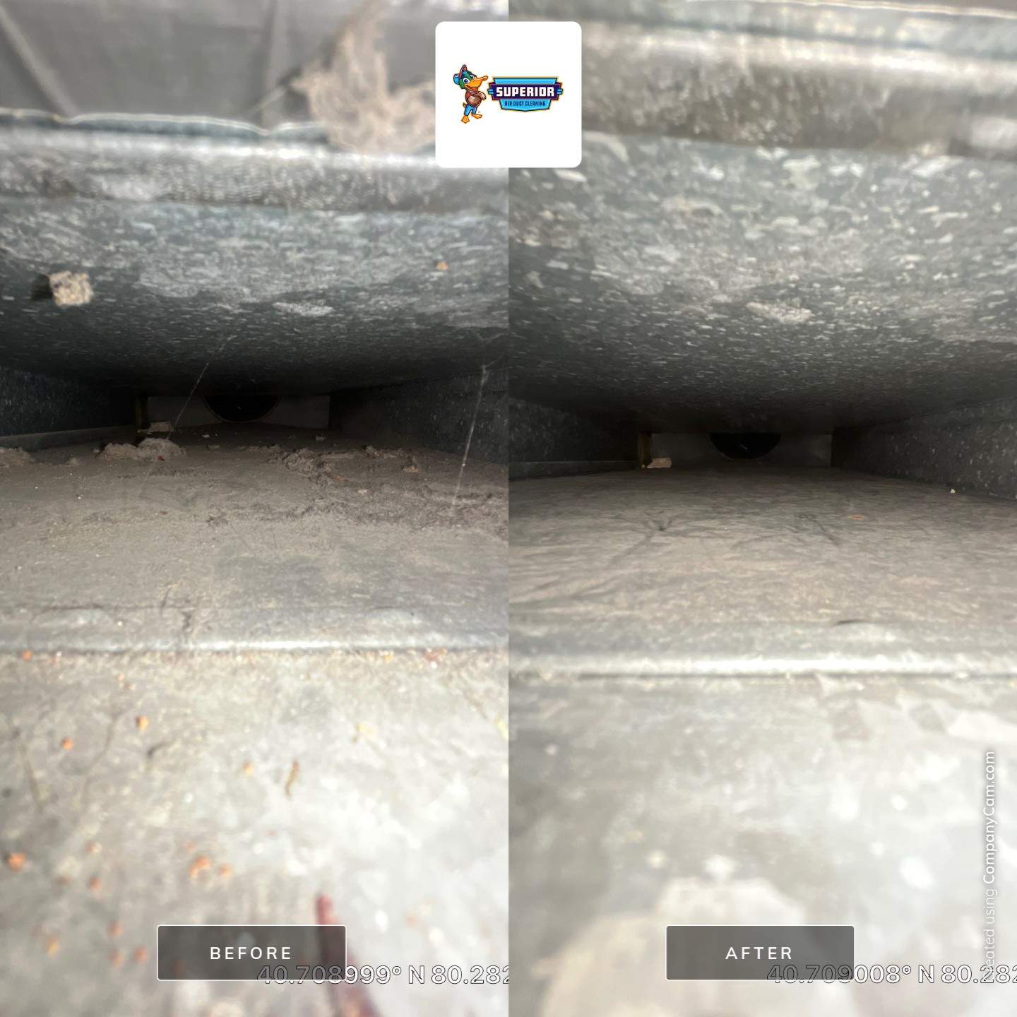 Air Duct Cleaning With a Vacuum Truck in Rochester, PA. by Superior Air Duct Cleaning