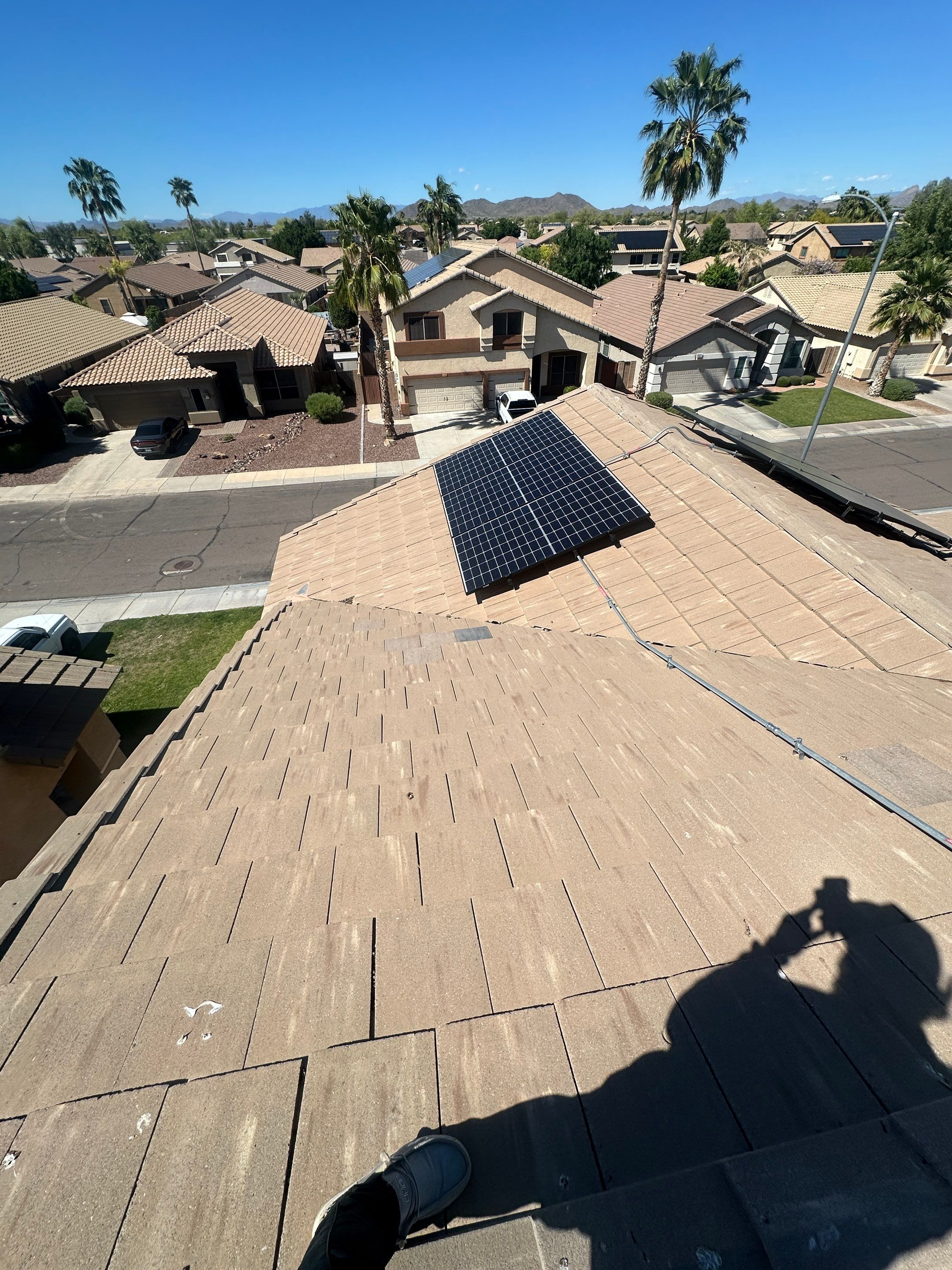 Sandstone Beige Concrete Tile by Reimagine Roofing