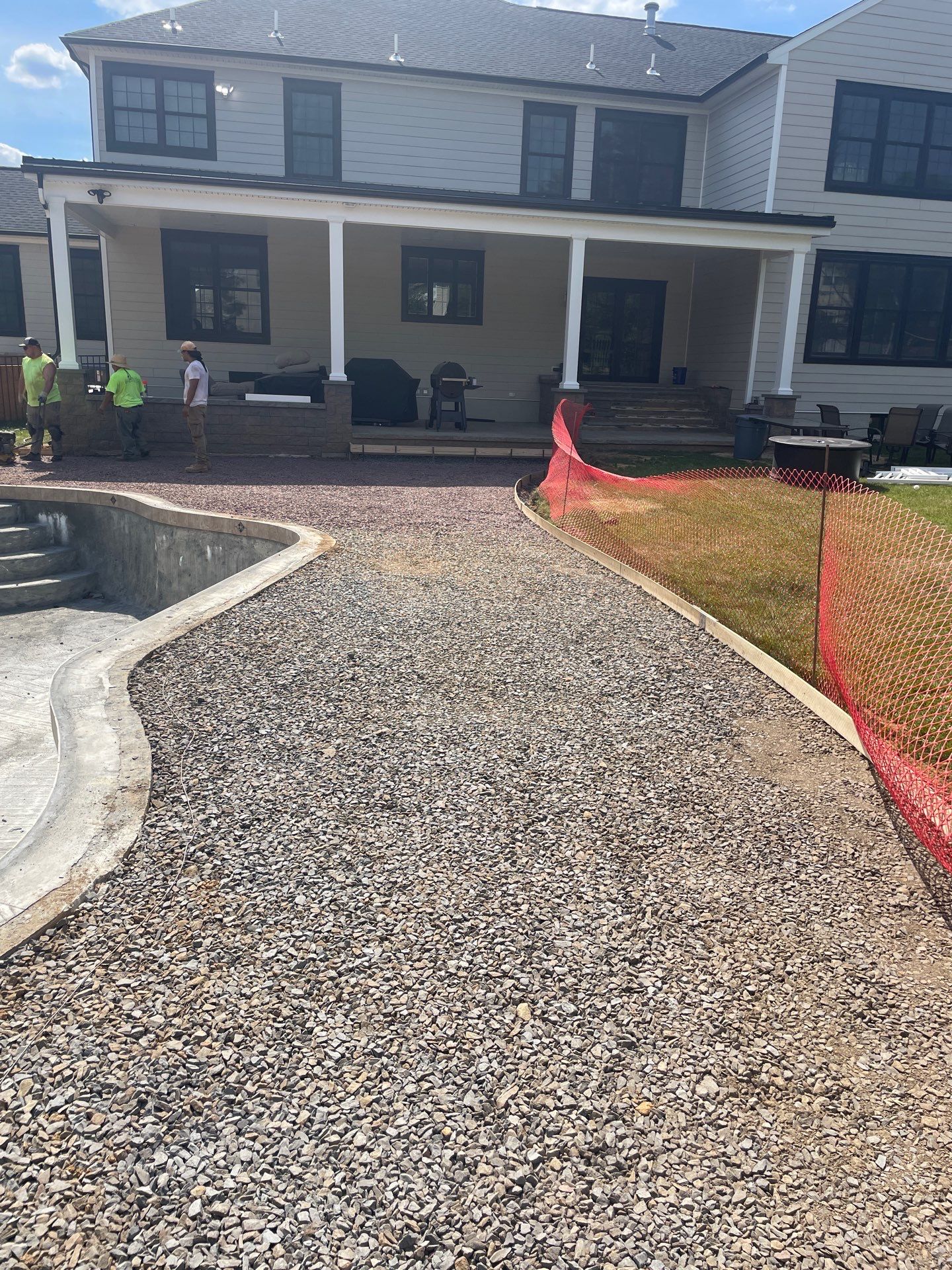 Stamped Concrete Pool Deck  by Architectural Concrete Design