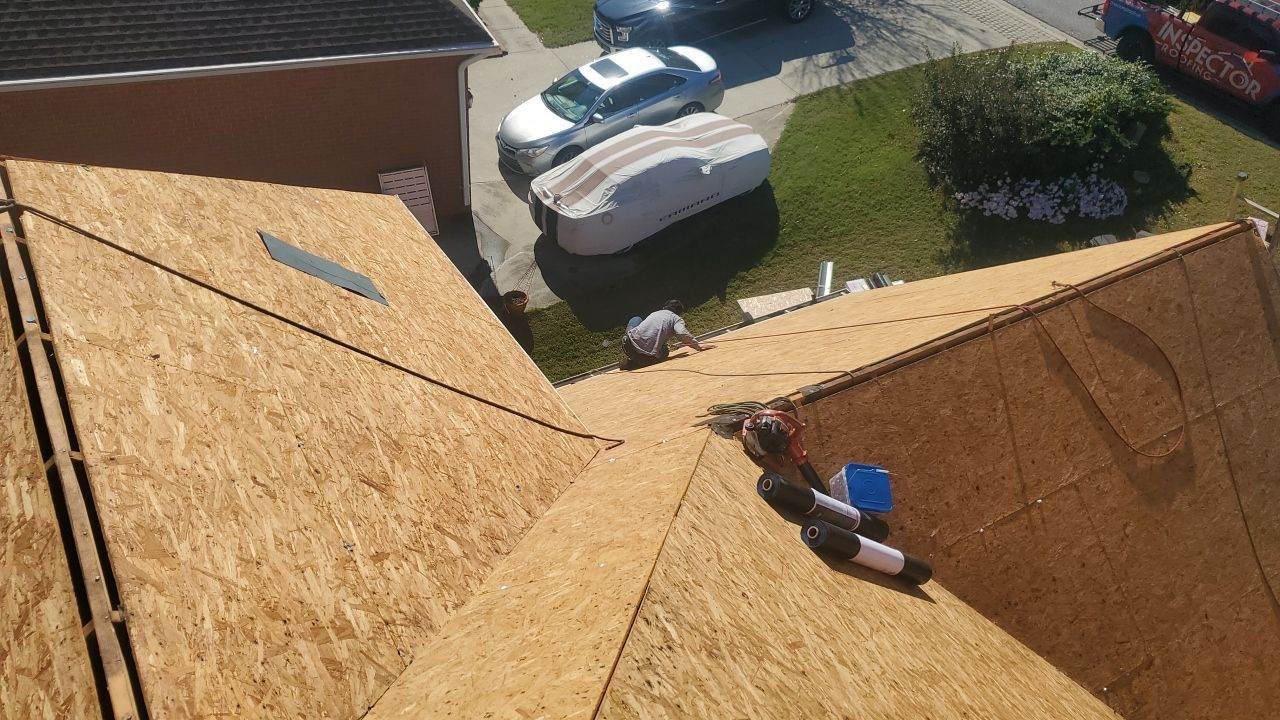 Residential Roofing Installation using Owens Corning by Inspector Roofing and Restoration