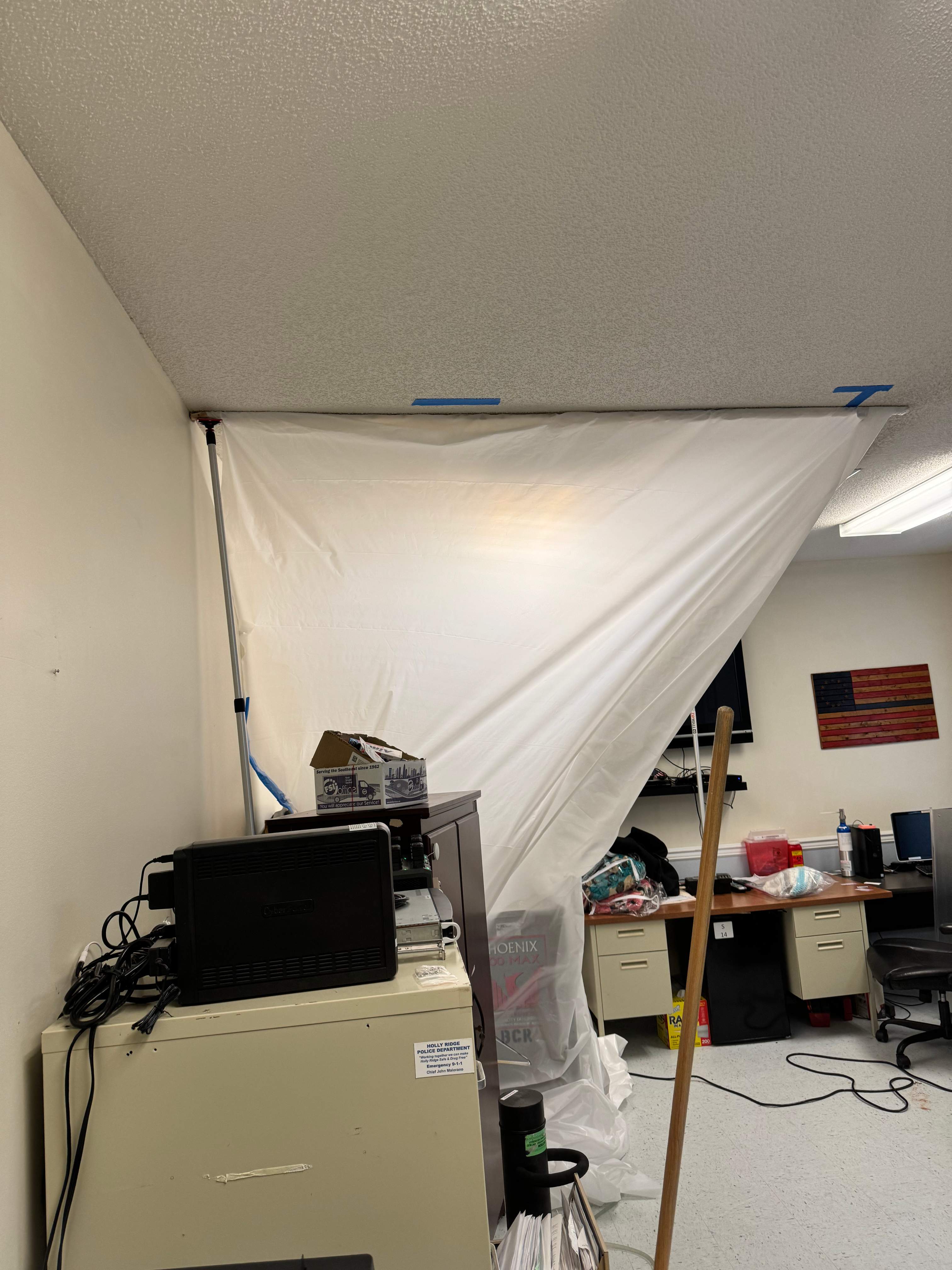 Holly Ridge PD HVAC Leak by Home Disaster Medics