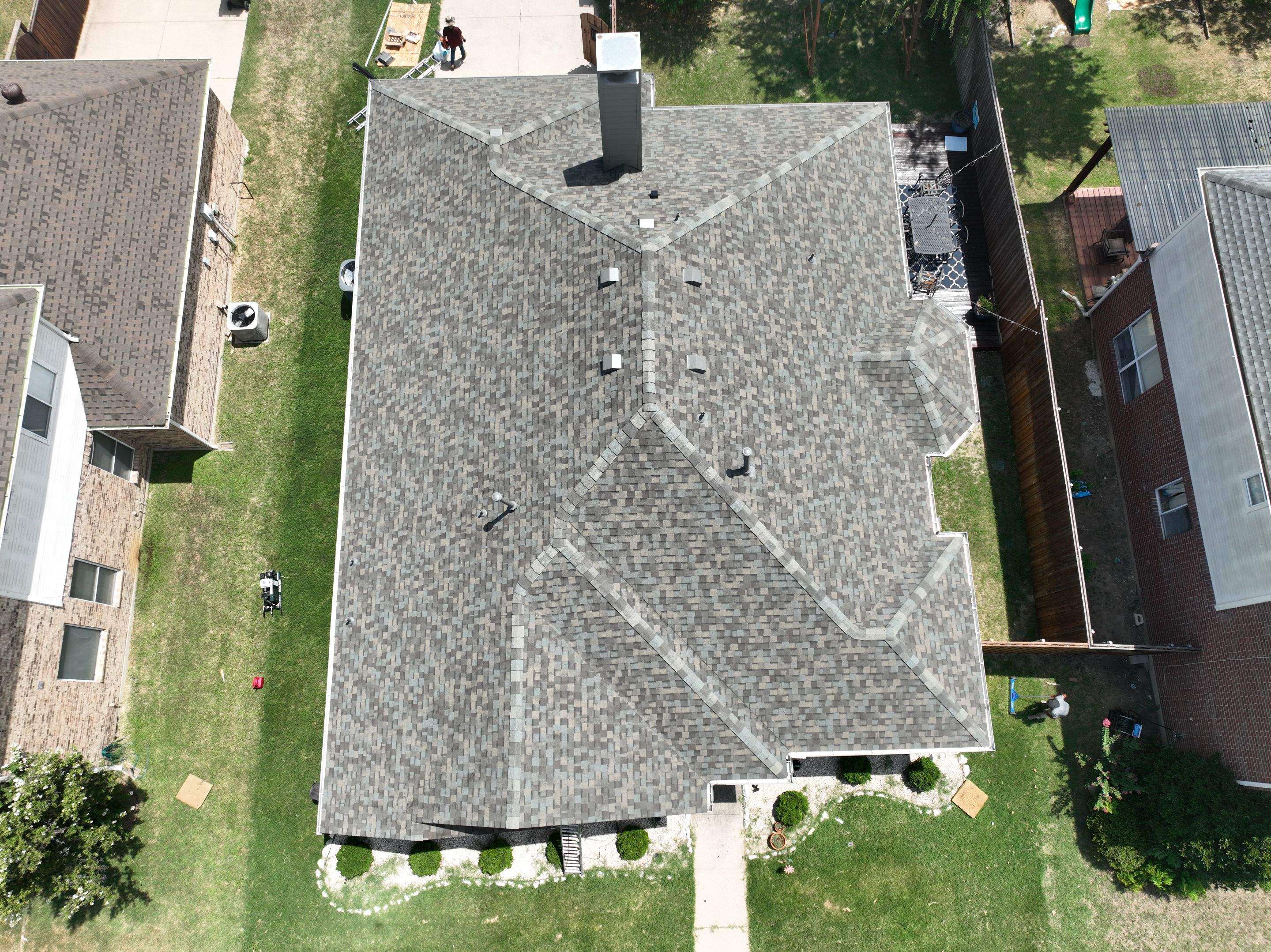 Residential Roofing Installation using CertainTeed Landmark MaxDef Weathered Wood by OneSource Roofing and Restoration