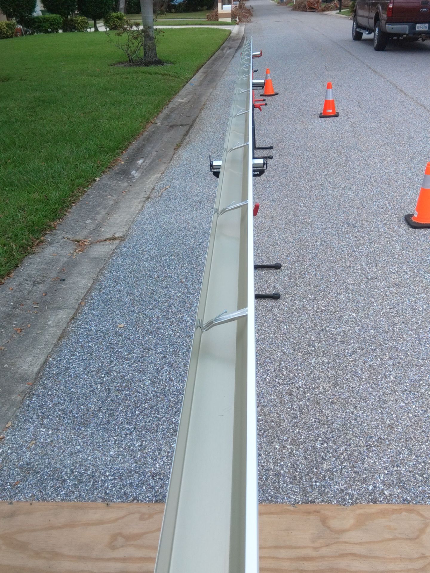 Leaf Guard System Installation in Sarasota FL by Gutter Professors