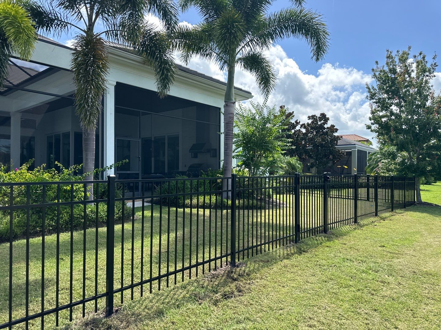 Aluminum Fence Installation using 3 Rail Aluminum Fence by Asap fence and gates, LLC
