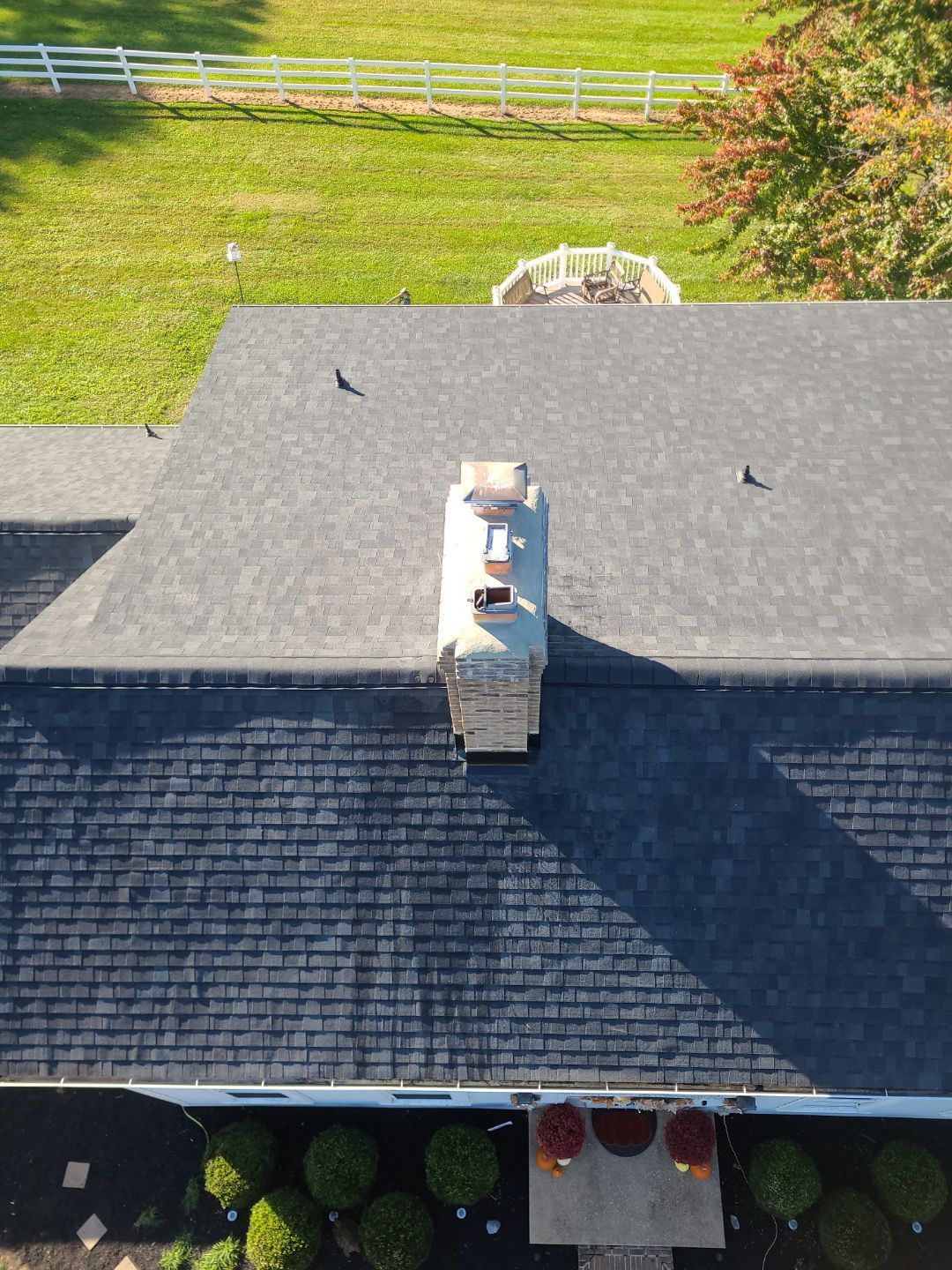 Full Roof and Chimney Restoration with Seamless Gutter Upgrade in Glen Rock, PA by Bealing Roofing & Exteriors