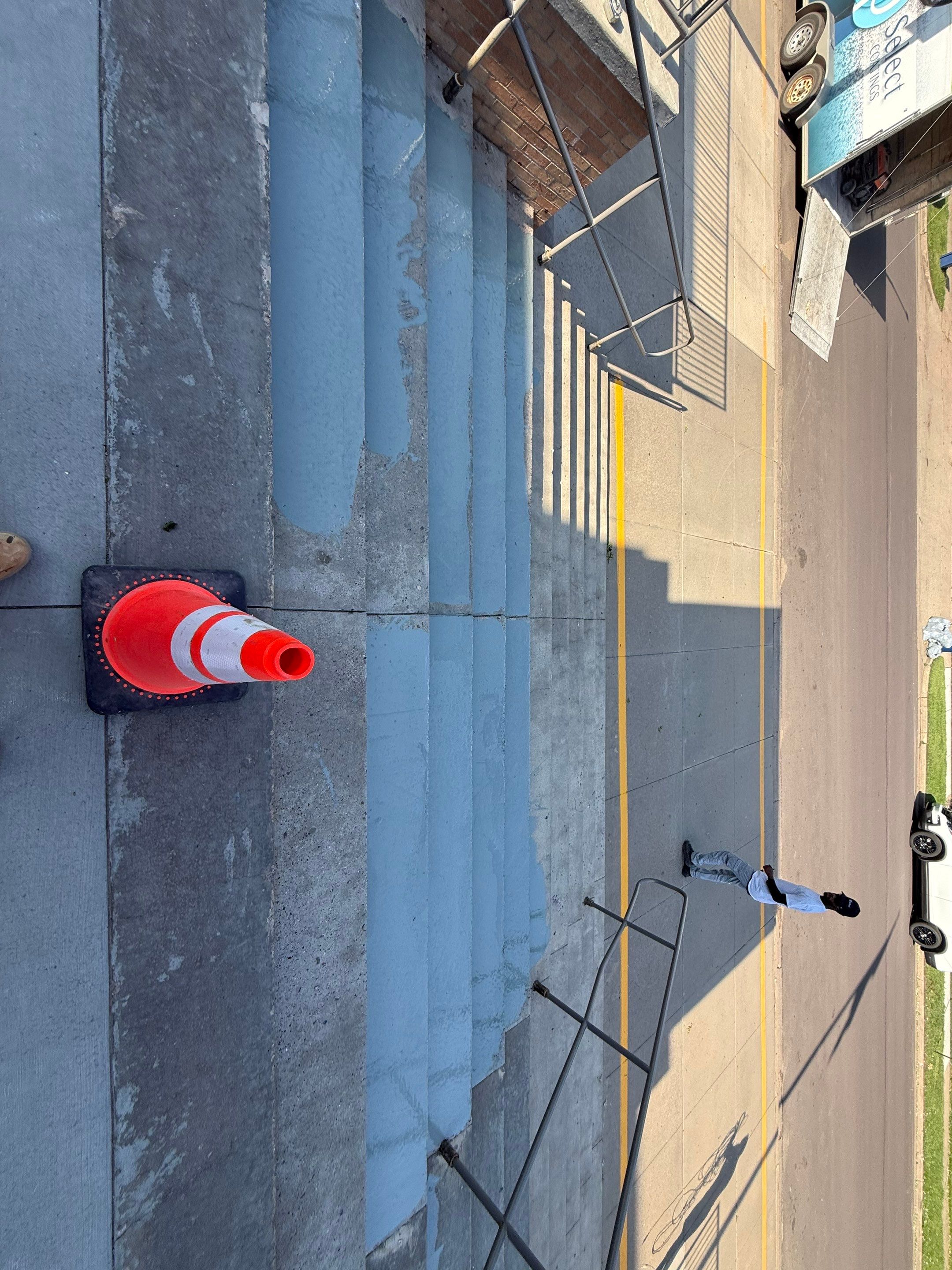 Concrete Stair Repair and Protective Coating in Sioux Falls by Select Painting, Coatings & Garage Cabinets