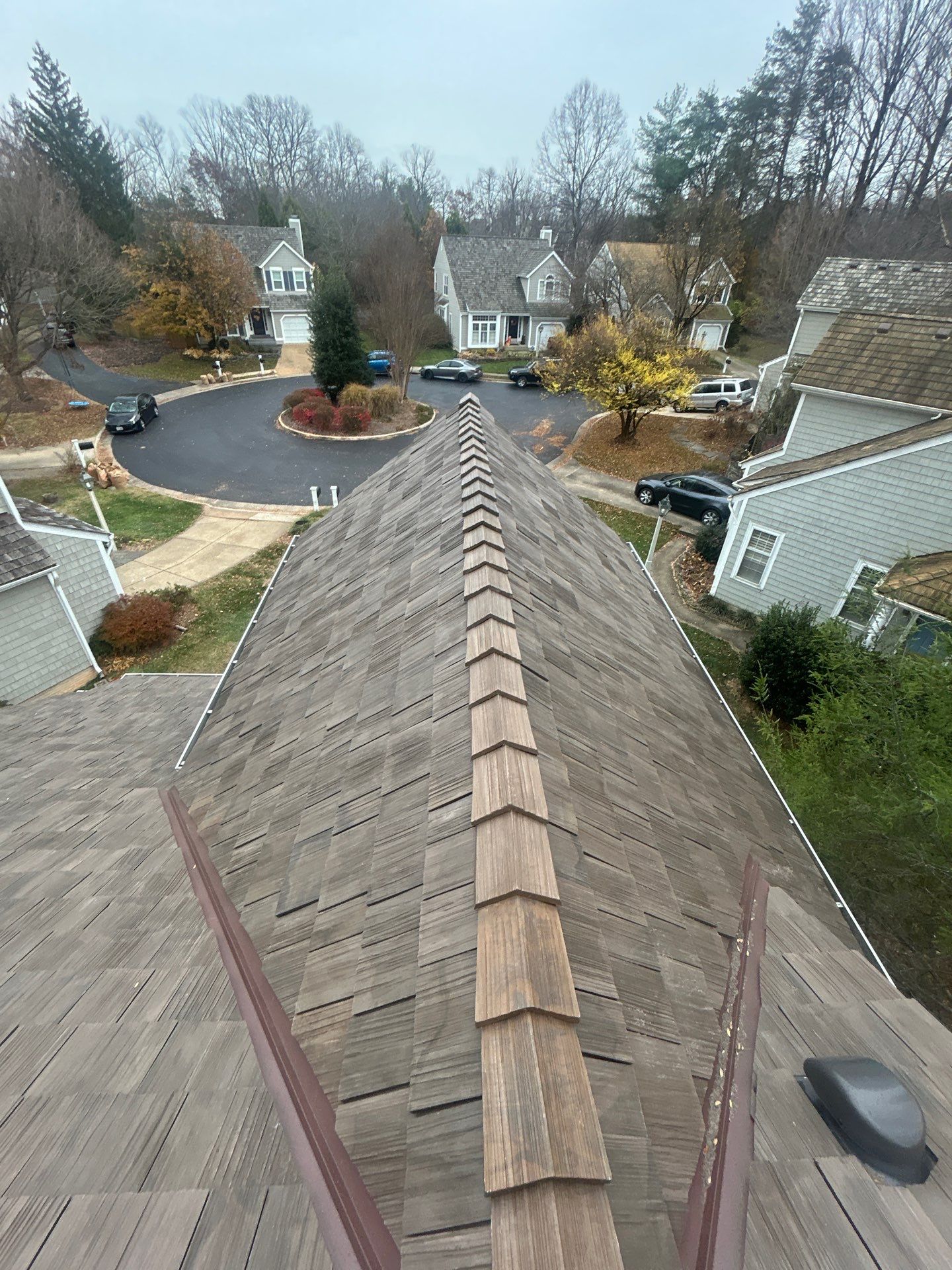 Reston :  Residential Roof Replacement with Brava Synthetic Cedar Shake Class C Natural  by RM Banning, Inc.