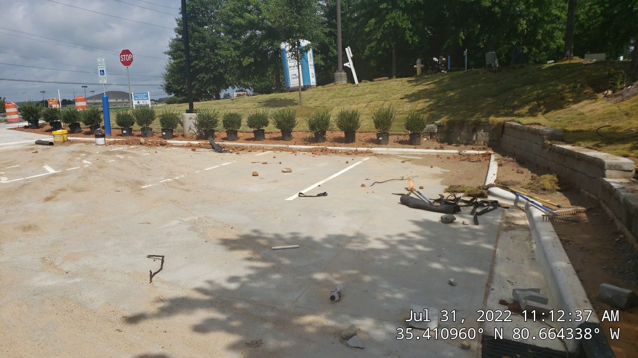 Commercial Landscaping Harris Teeter Fuel Station by Carolina-Metro Landscape, Inc