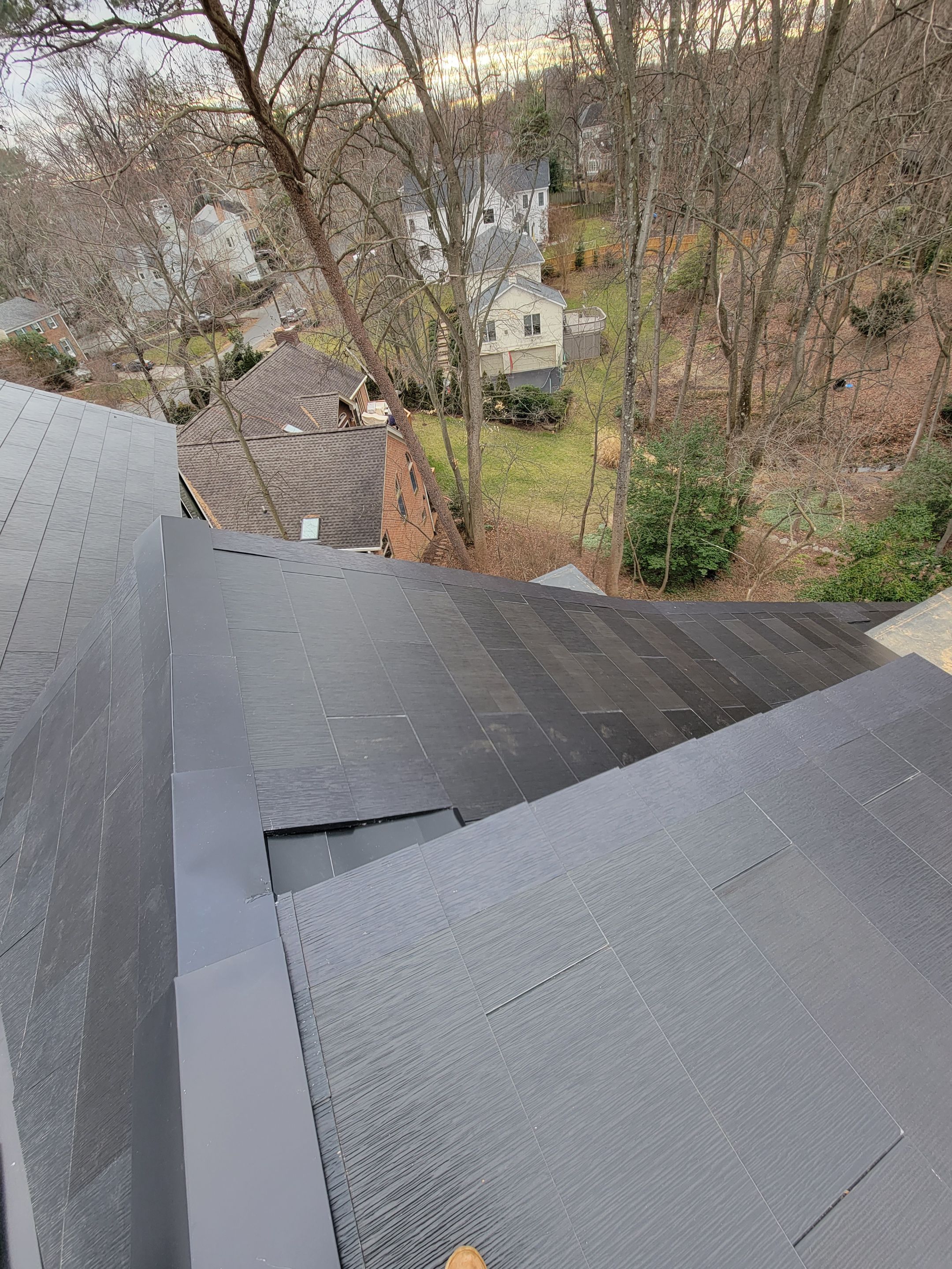 New Construction Tesla Solar Roof by American Home Contractors