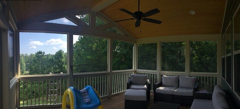 Elevated Screened-In Porch and Deck Installation in Canton by Swift Home Renovations