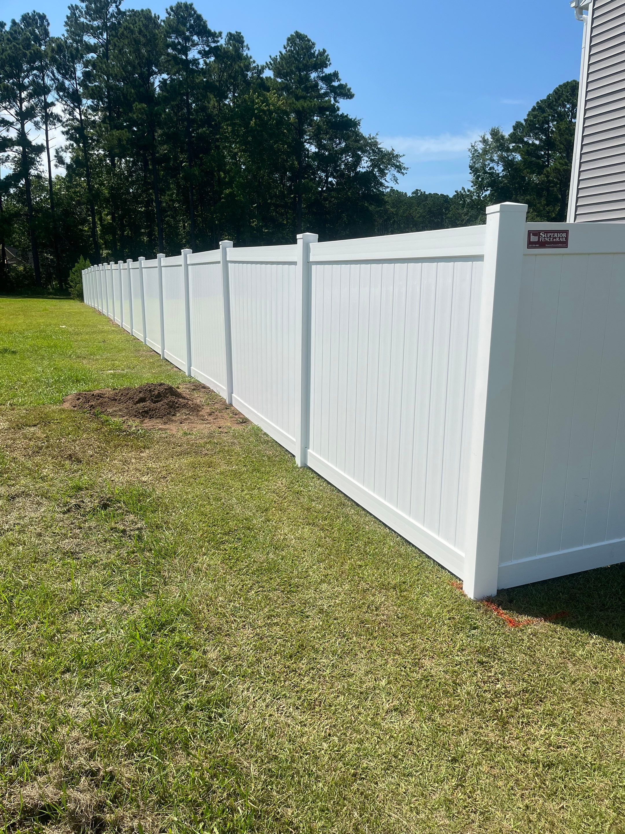 Hamilton Vinyl Privacy Project in Havelock by Superior Fence and Rail