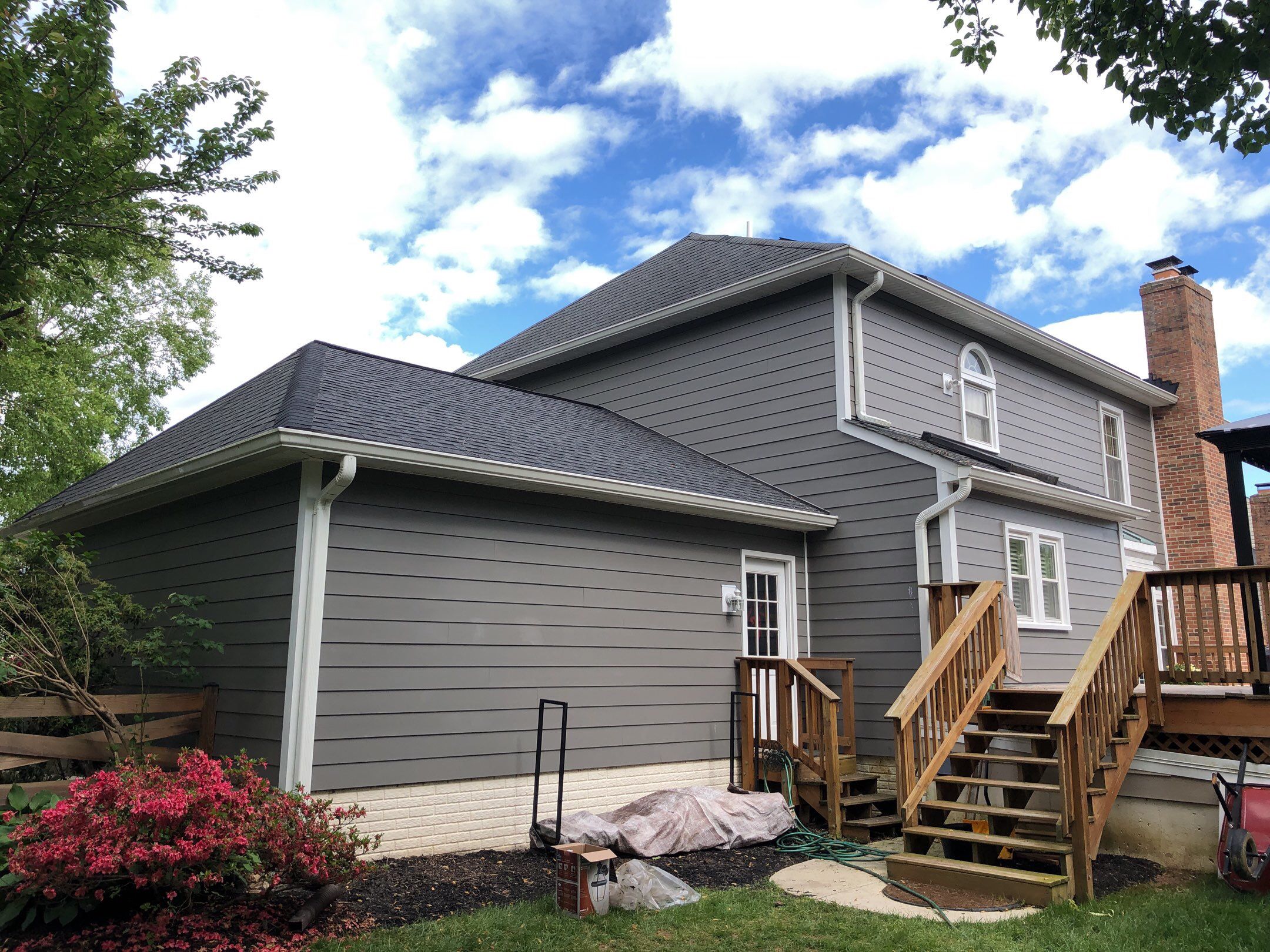 Siding Replacement using James Hardie siding by American Home Contractors