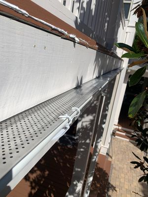 Half Round Gutter Installation with LeafBlaster Pro Gutter Guards