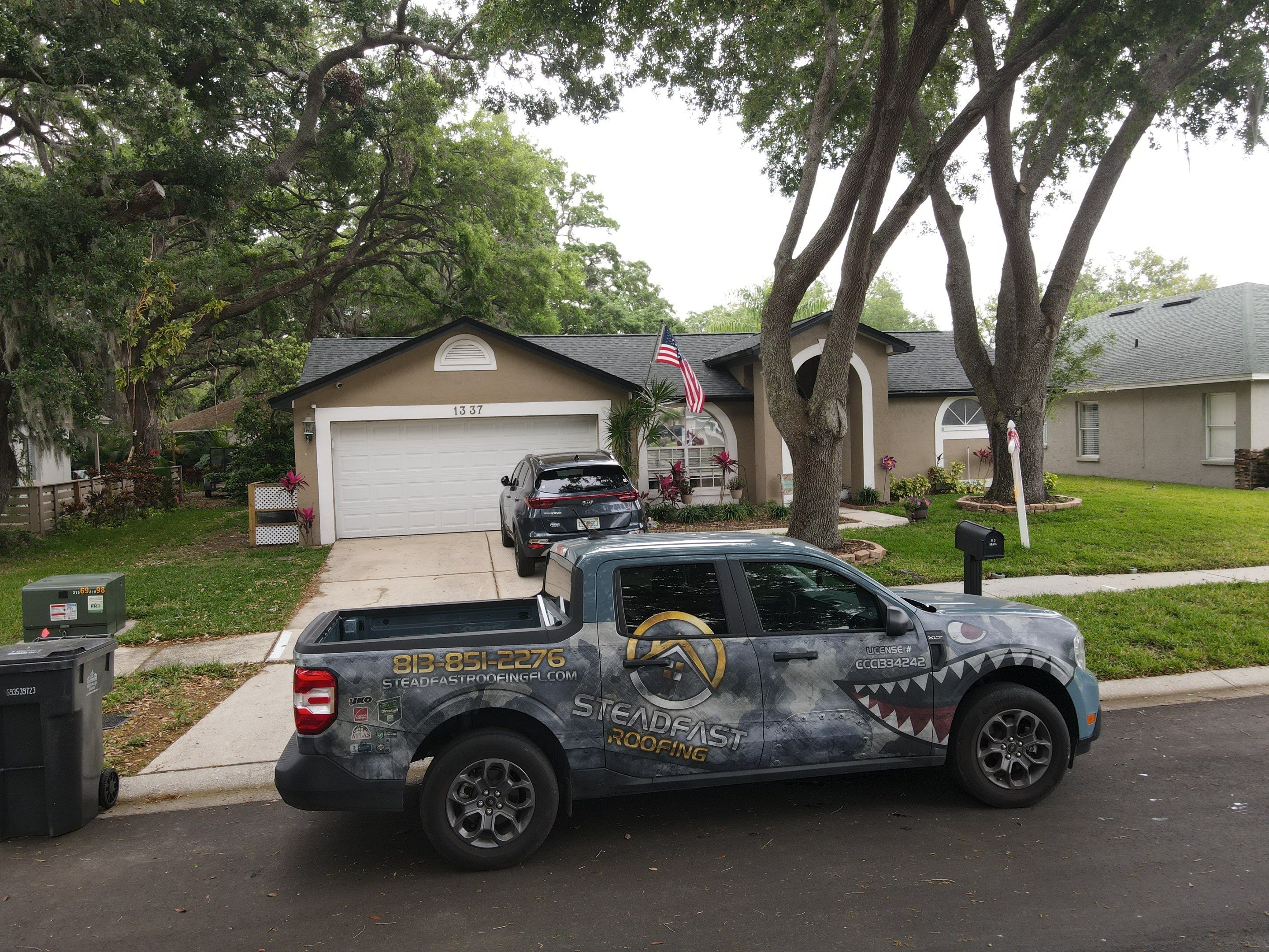 Roof replacement in Valrico FL, by Steadfast Roofing
