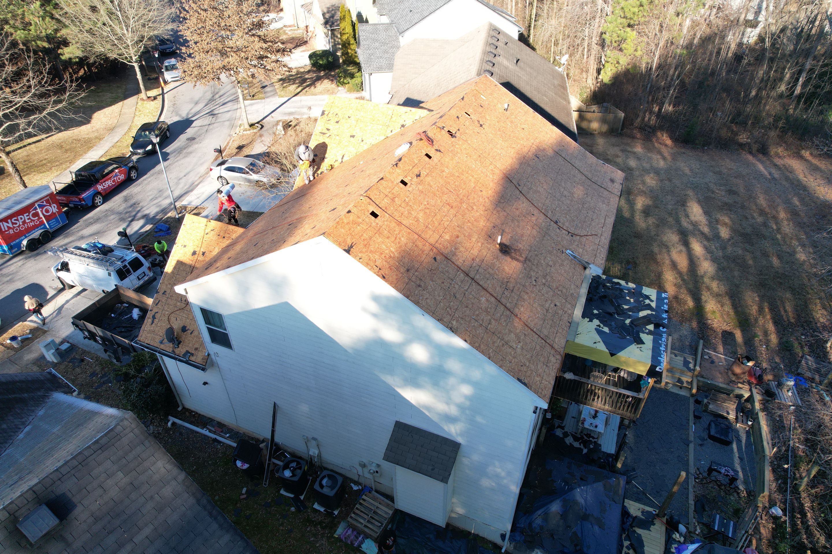 Residential Roofing Installation using Owens Corning by Inspector Roofing and Restoration