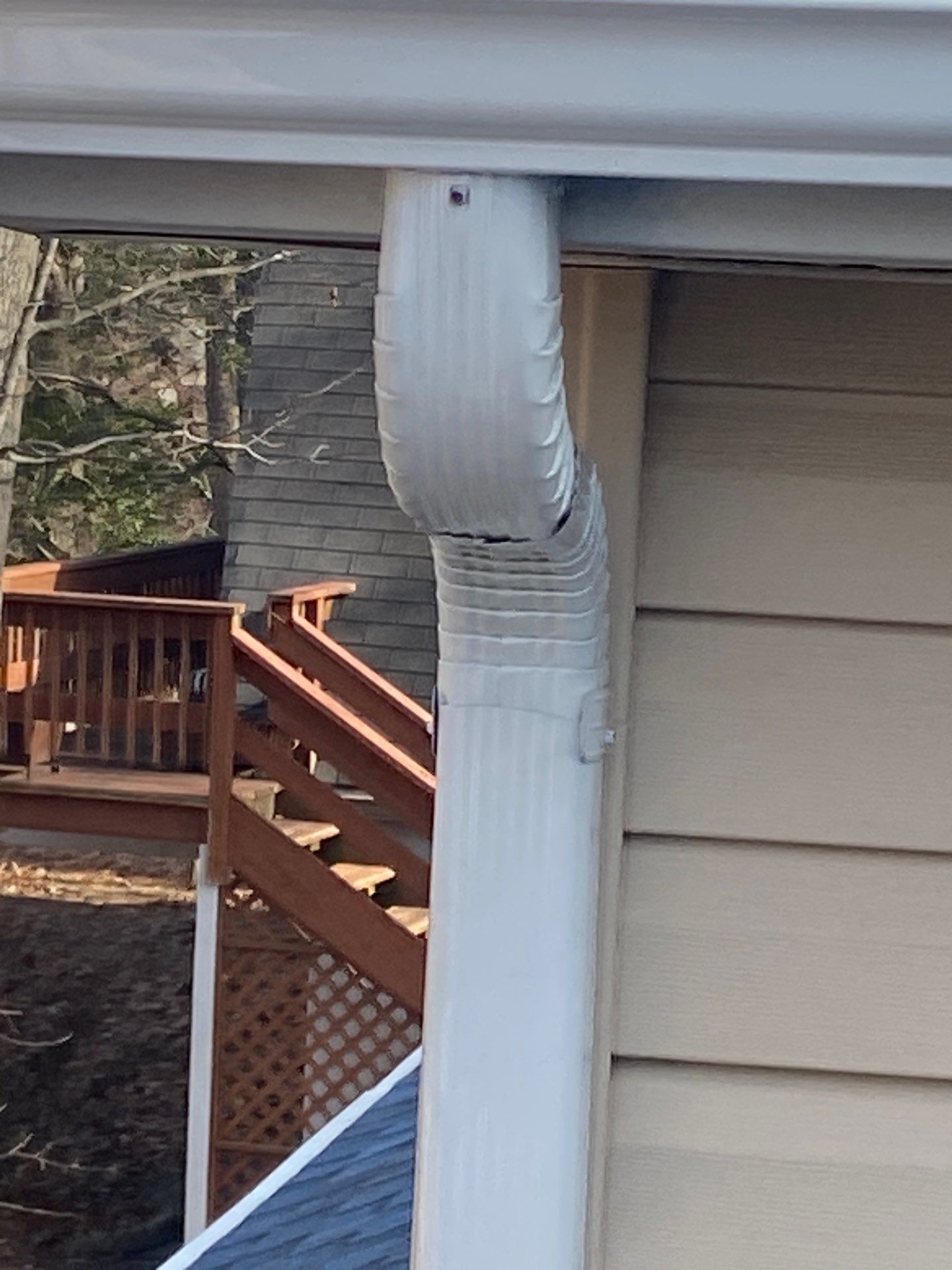Gutter Installation using 6 Inch White Gutters  by Storm Ready Exteriors