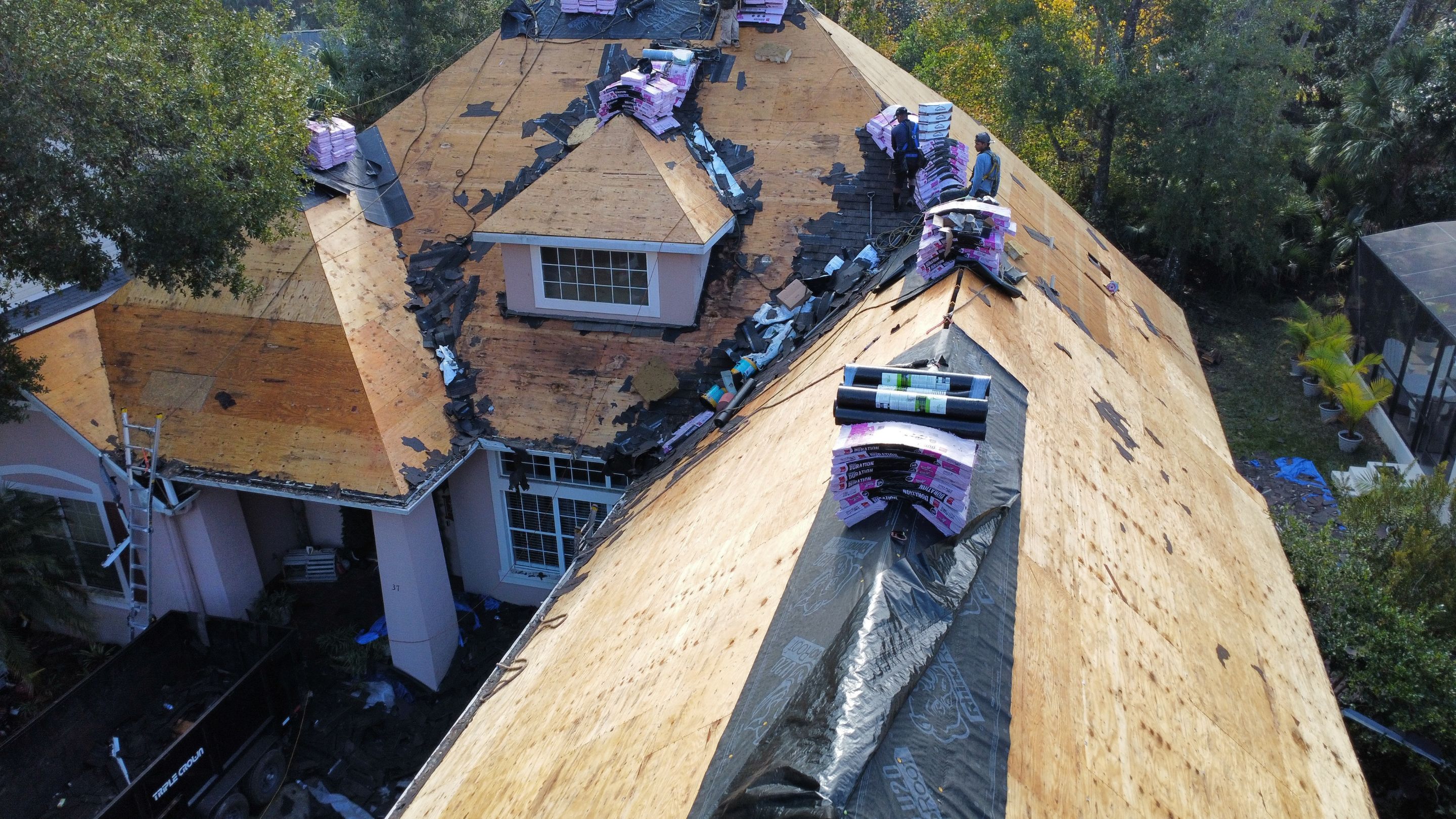 Full Residential Roof Replacement and Re-Decking in Flagler Beach by Trinity Restoration and Roofing LLC