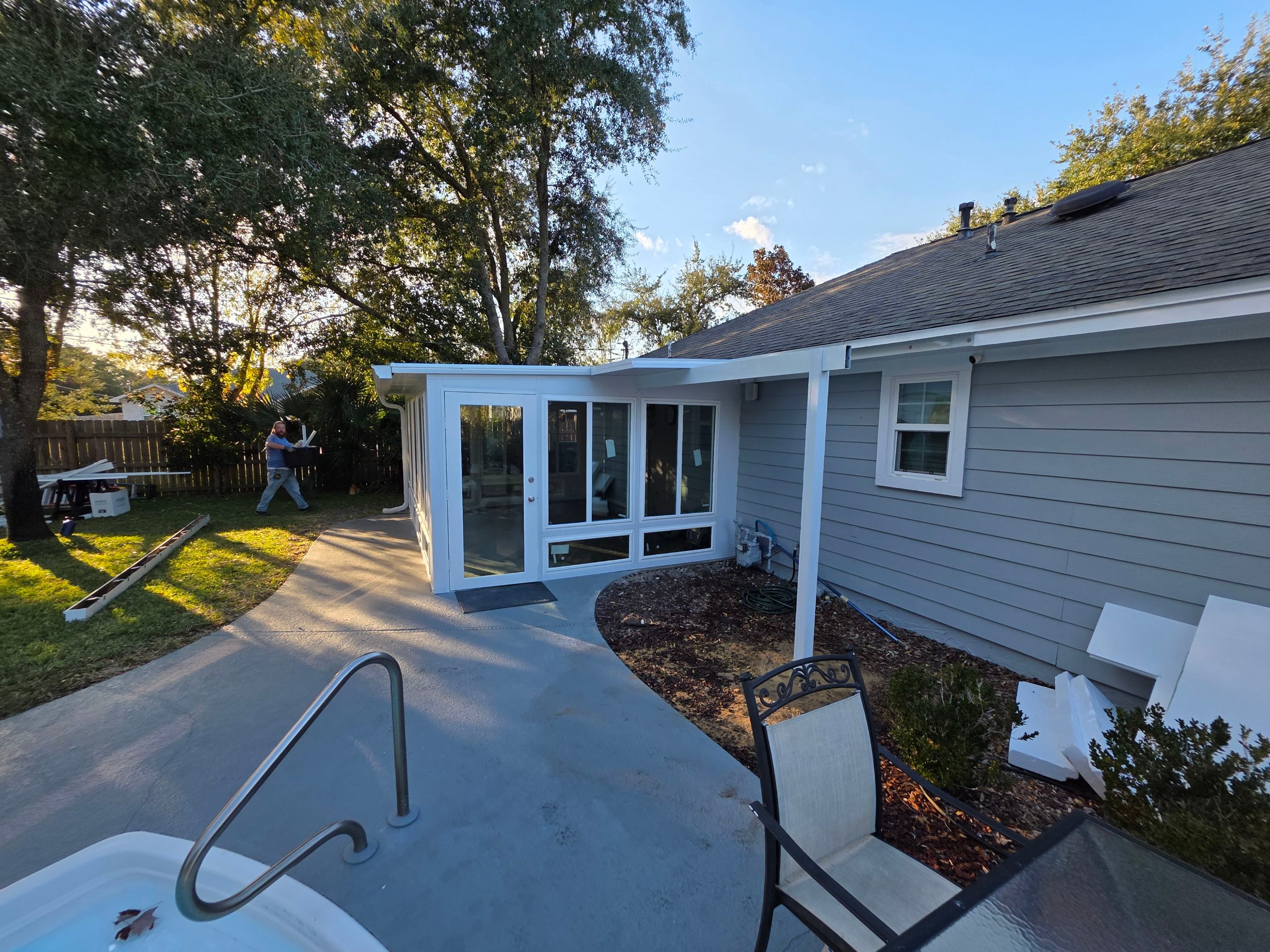 Patio Cover to Glass Room in Mary Esther, FL by Titan Sunrooms