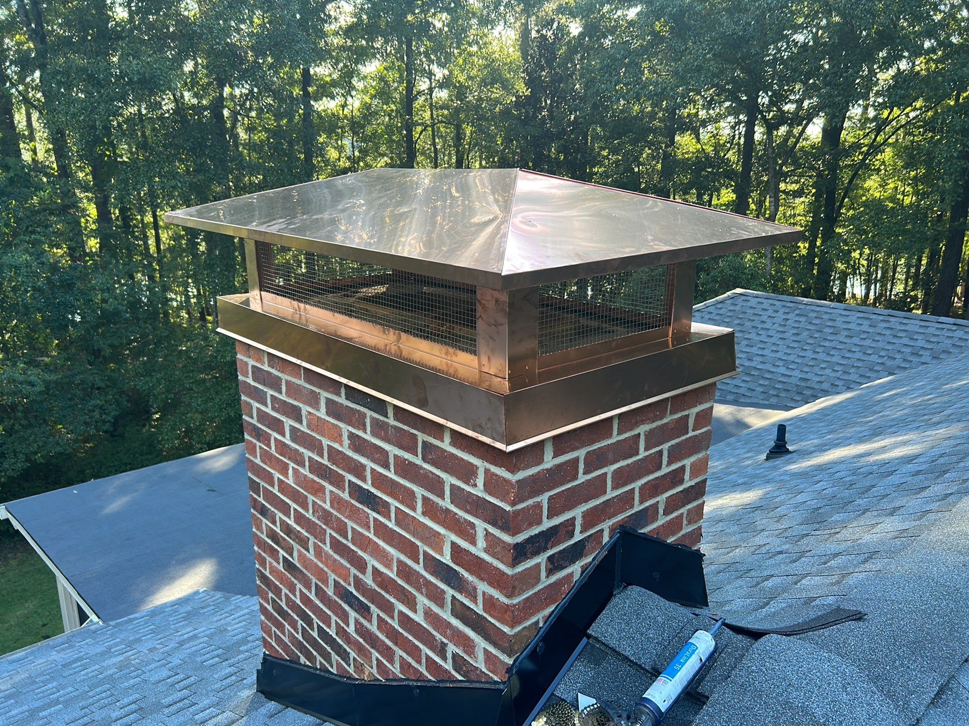 Stunning Chimney Metalwork by Georgia Roof Advisors