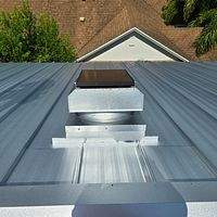24ga 1.5" Mechanical Seam Mill Finish by Total Roofing System The Metal Roof Experts