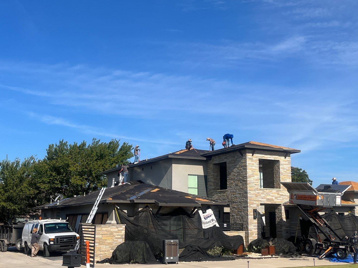 Colleyville Estate Re-Roof Project by First United Roofing & Construction