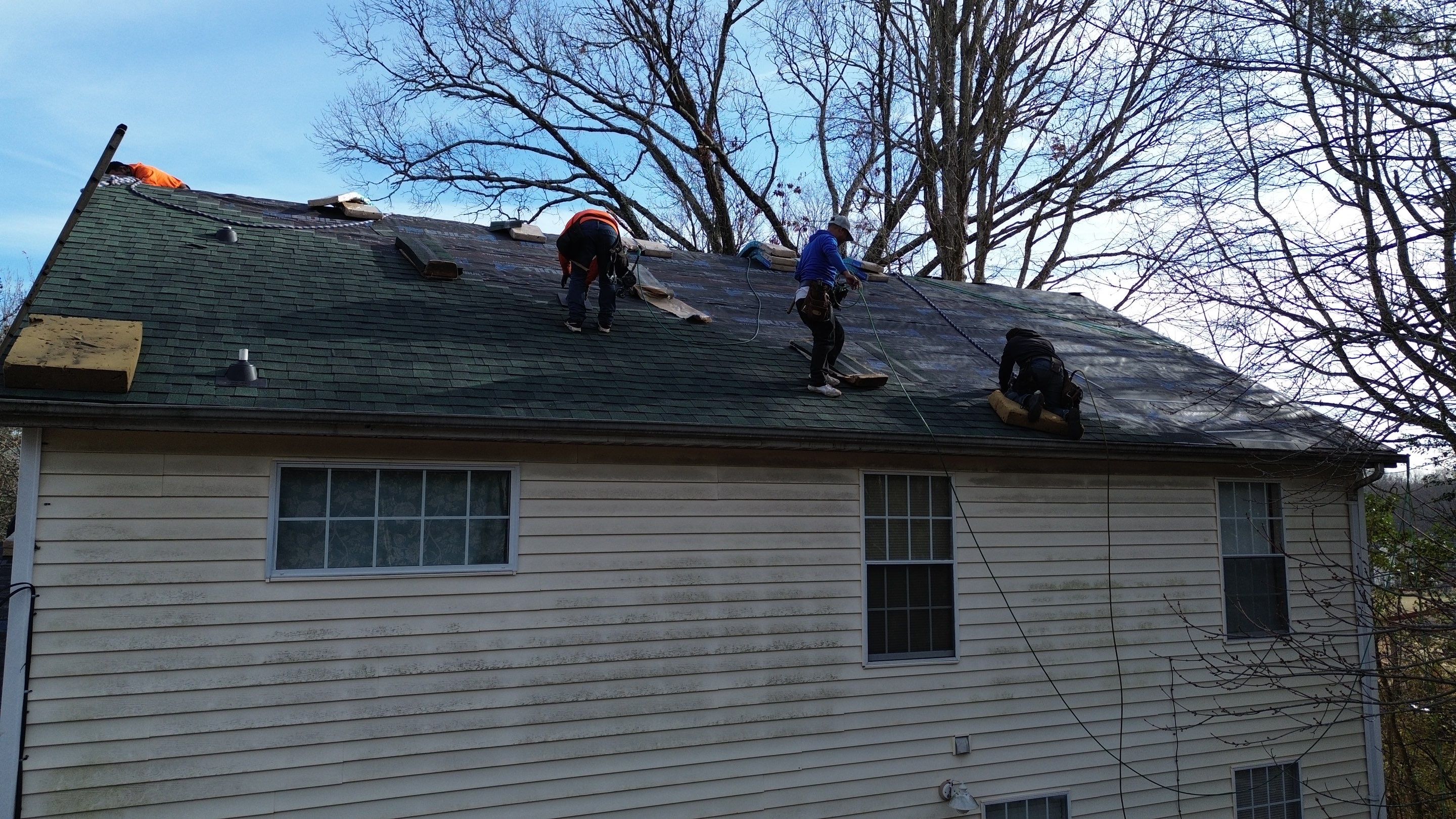 Roof replacement and interior repair by hail and wind damage by Just Brilliant Restoration JBR