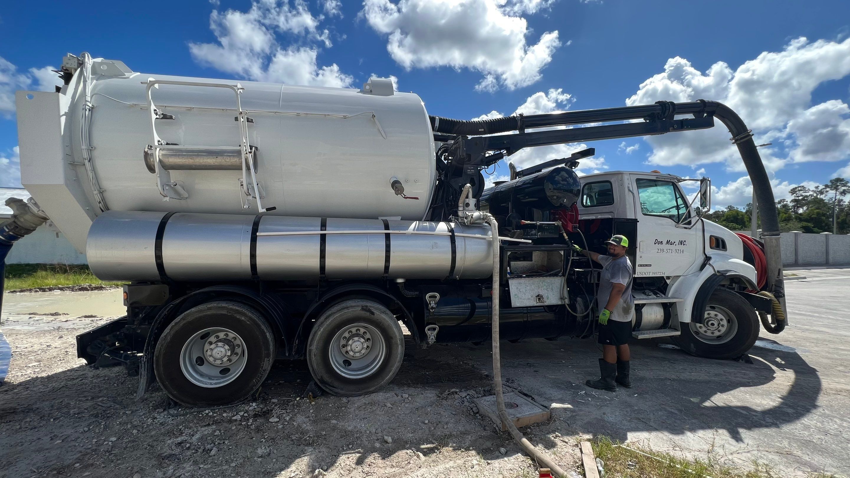 New Construction Storm Drain System Cleaning by APS Power & Water