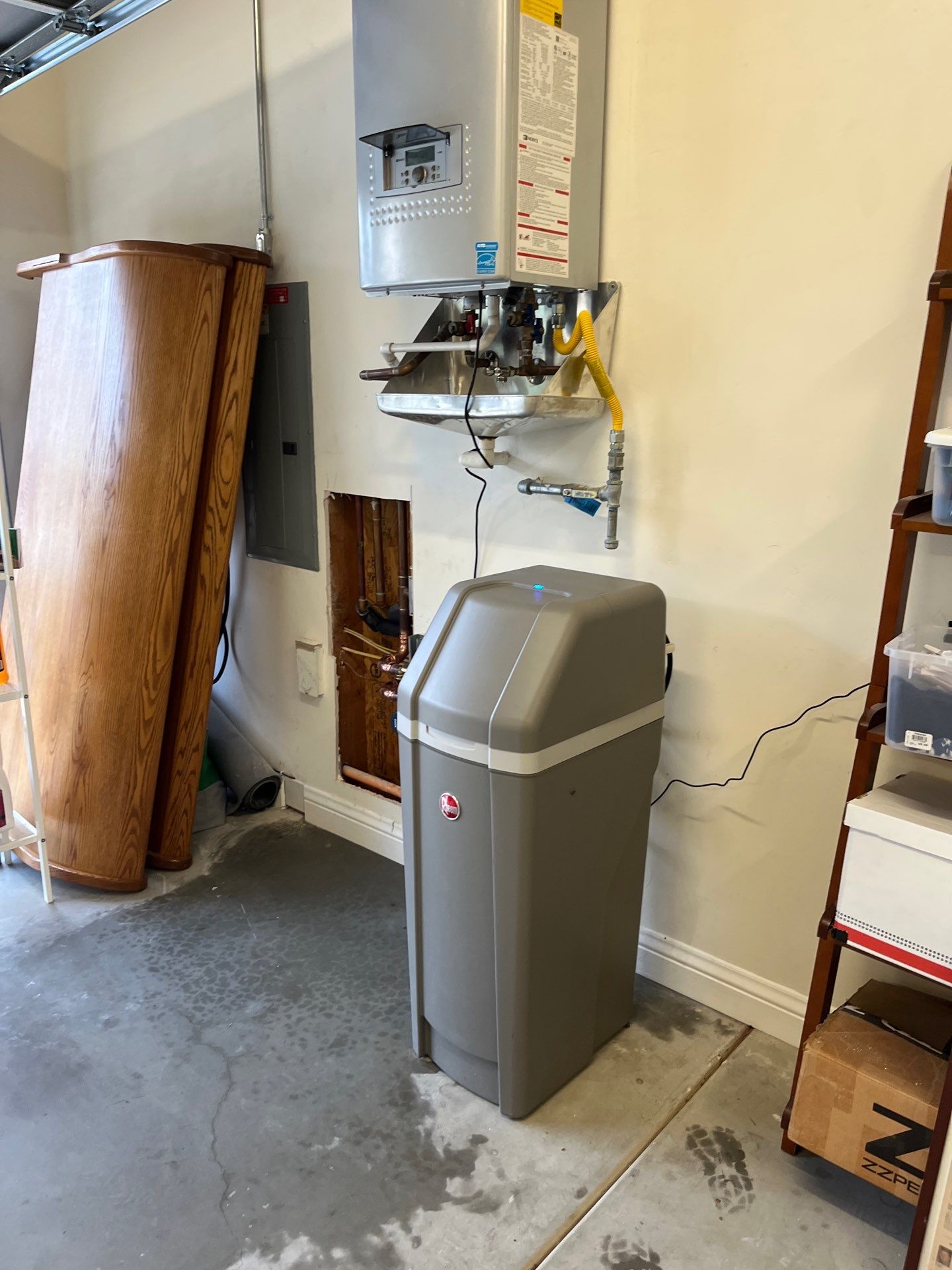 Water Softener, Moen Flo, and Tankless Water Heater Installation by Us Plumbing