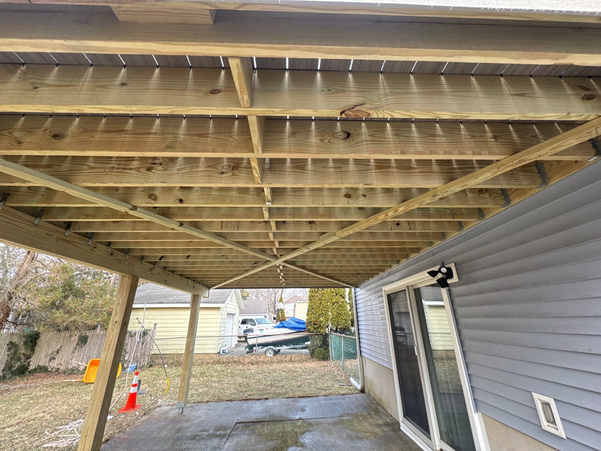 New Deck using Deckorators  decking and vinyl railings by deck guardian