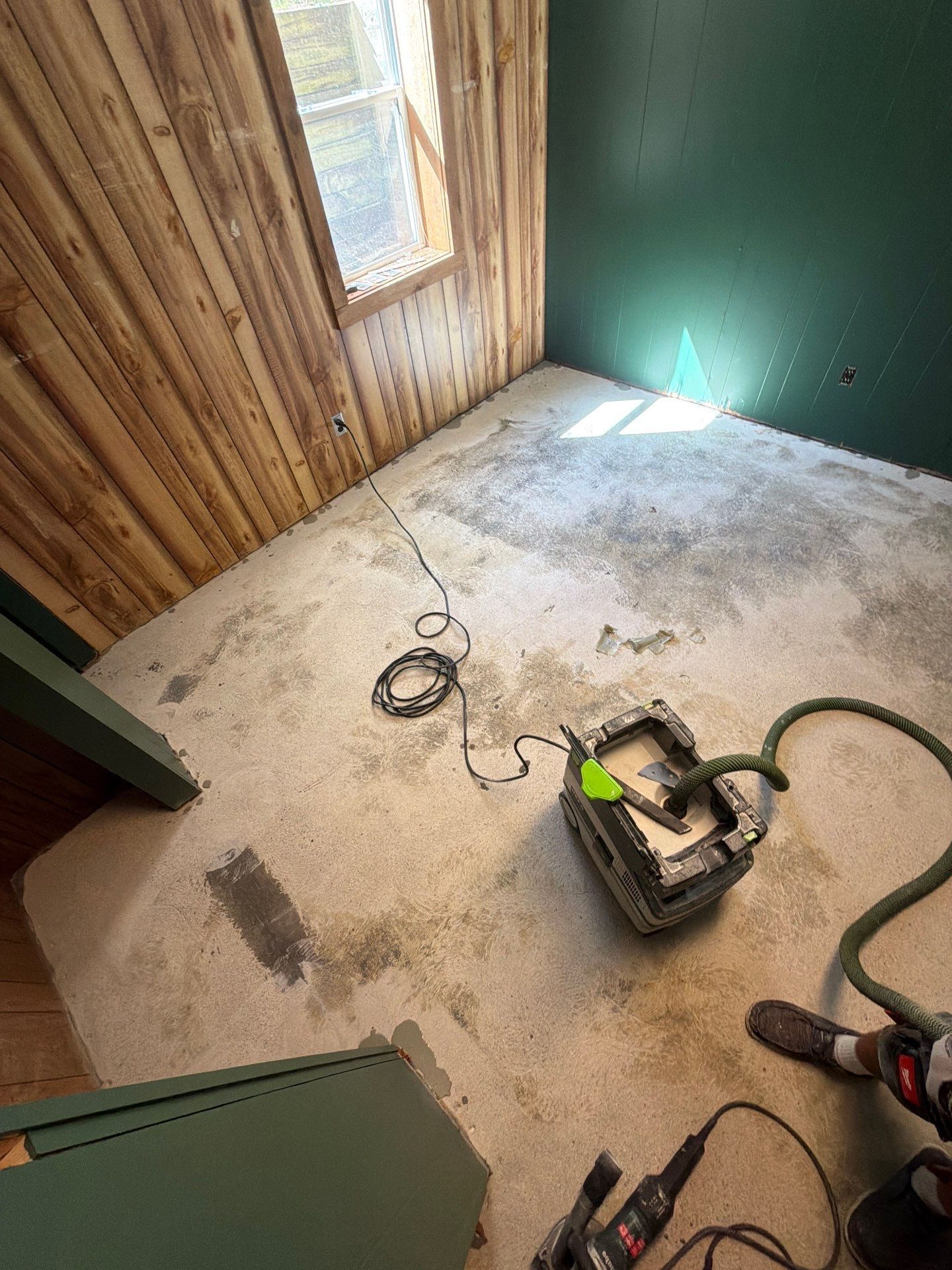 Custom Epoxy Flake Floor Installation for Spring Lake Residence by Gordon Painting