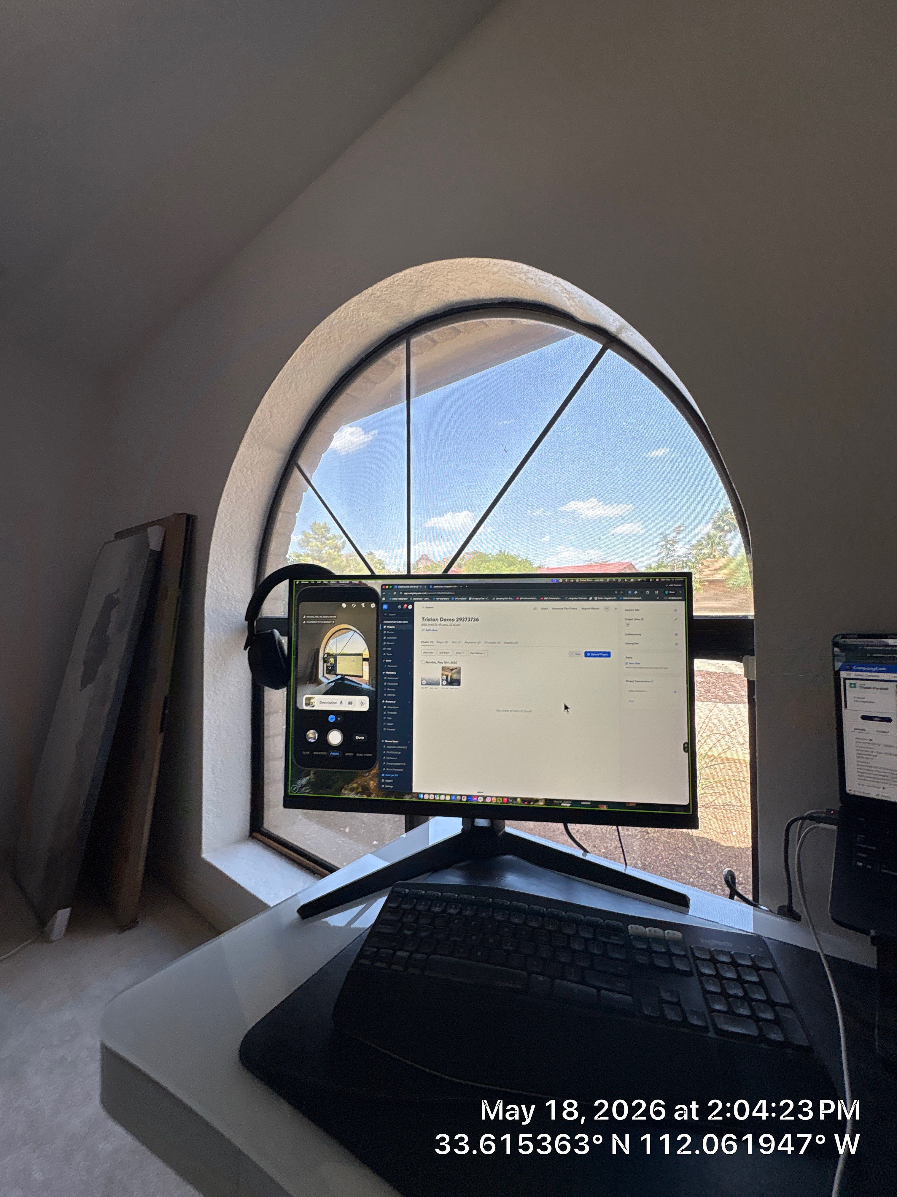 Modern AV Update and Home Office Installation in Phoenix by CompanyCam Sales Demo